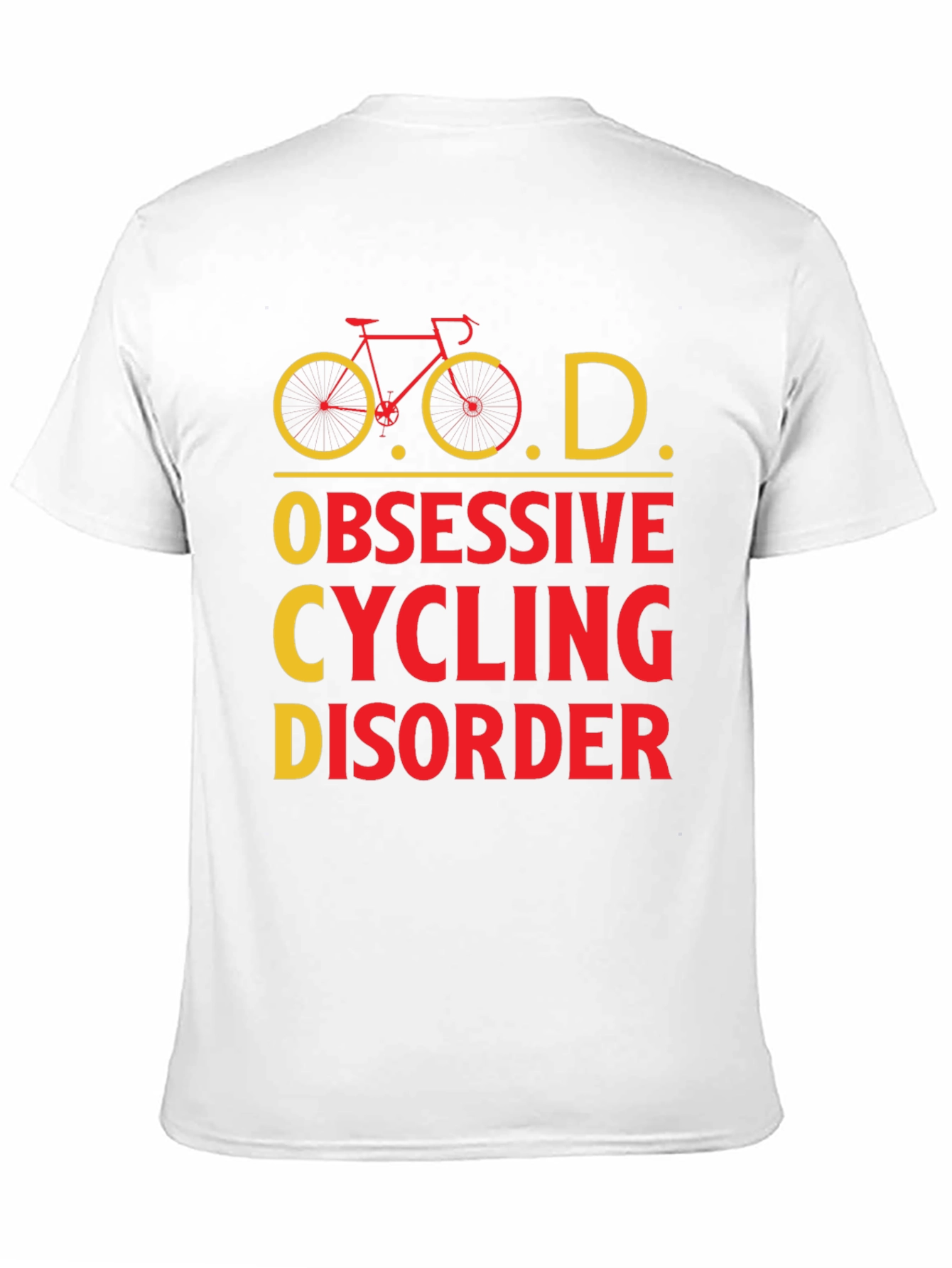Black Obsessive Cycling Disorder Graphic Tee view 11