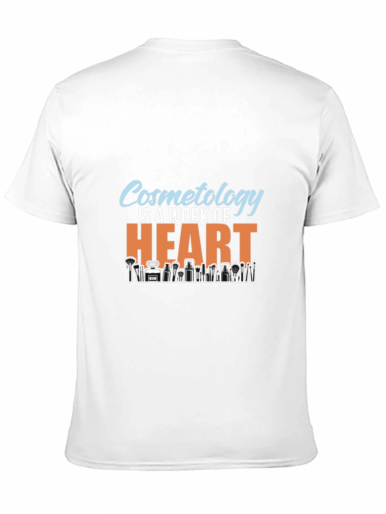 Black Cosmetology Is A Work Of Heart Black T-Shirt view 11