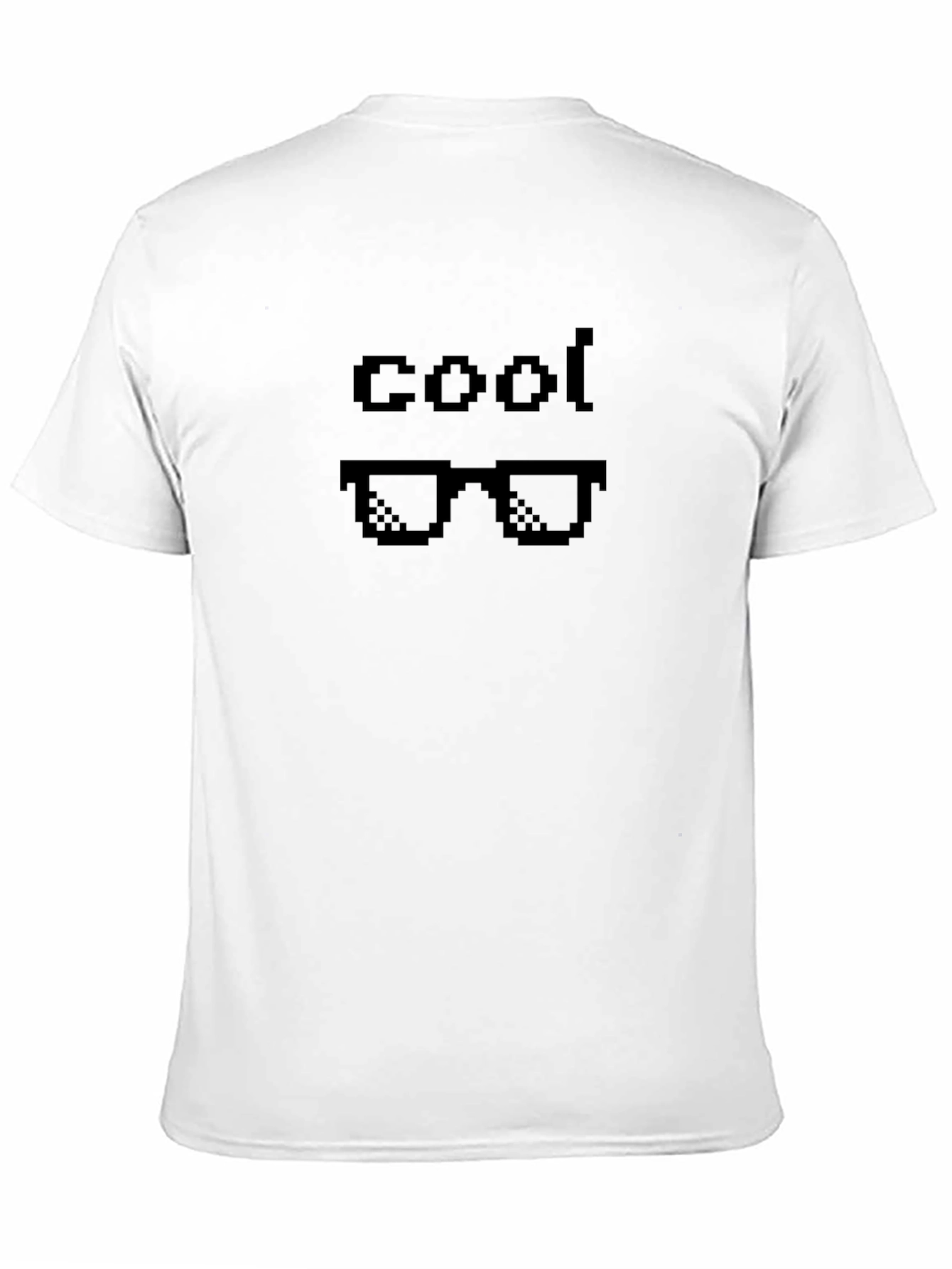 Black Pixelated Cool T-Shirt - Retro Gaming Style view 11