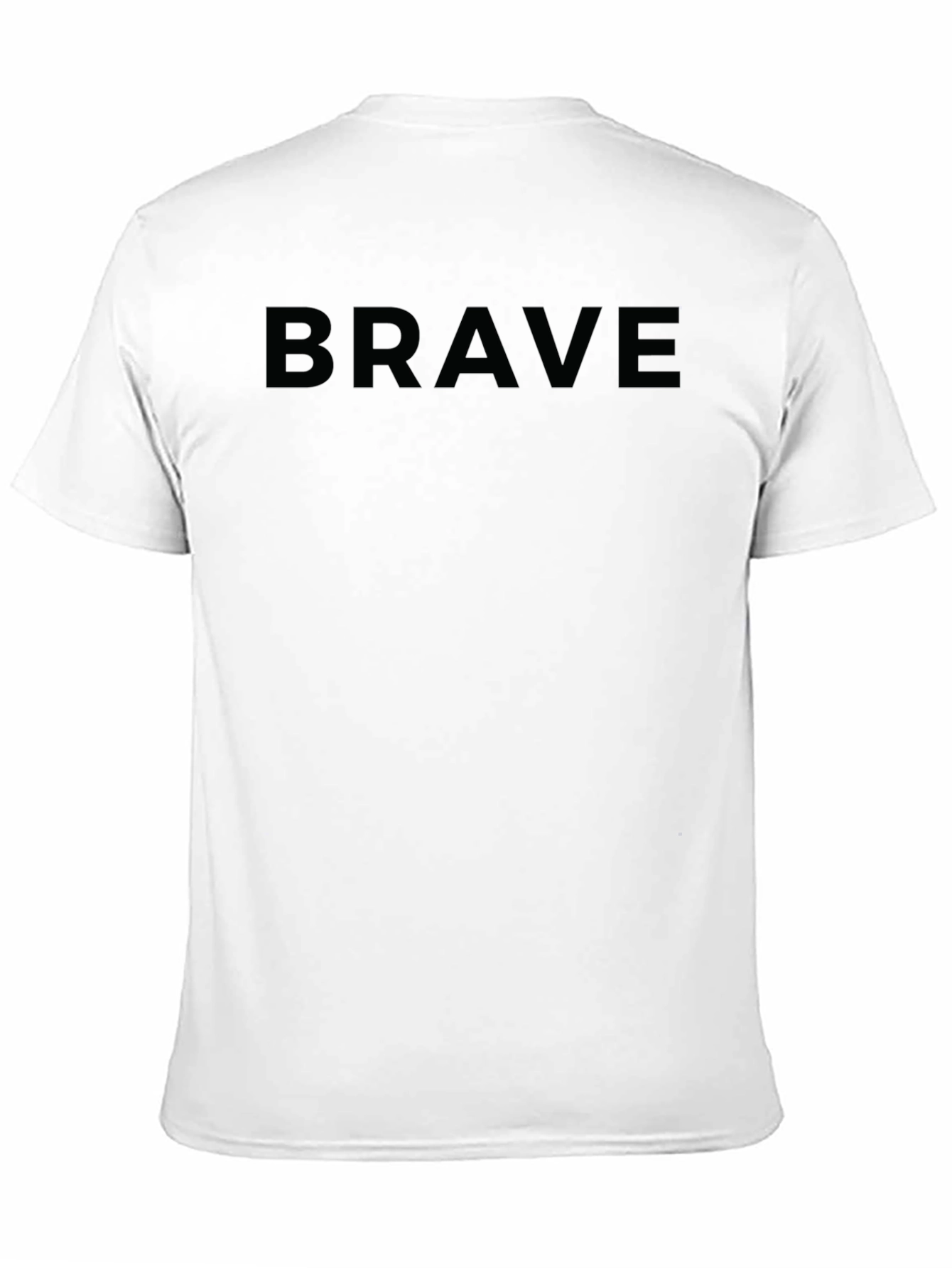 Black Brave Graphic Tee - Bold Statement T-Shirt view 11