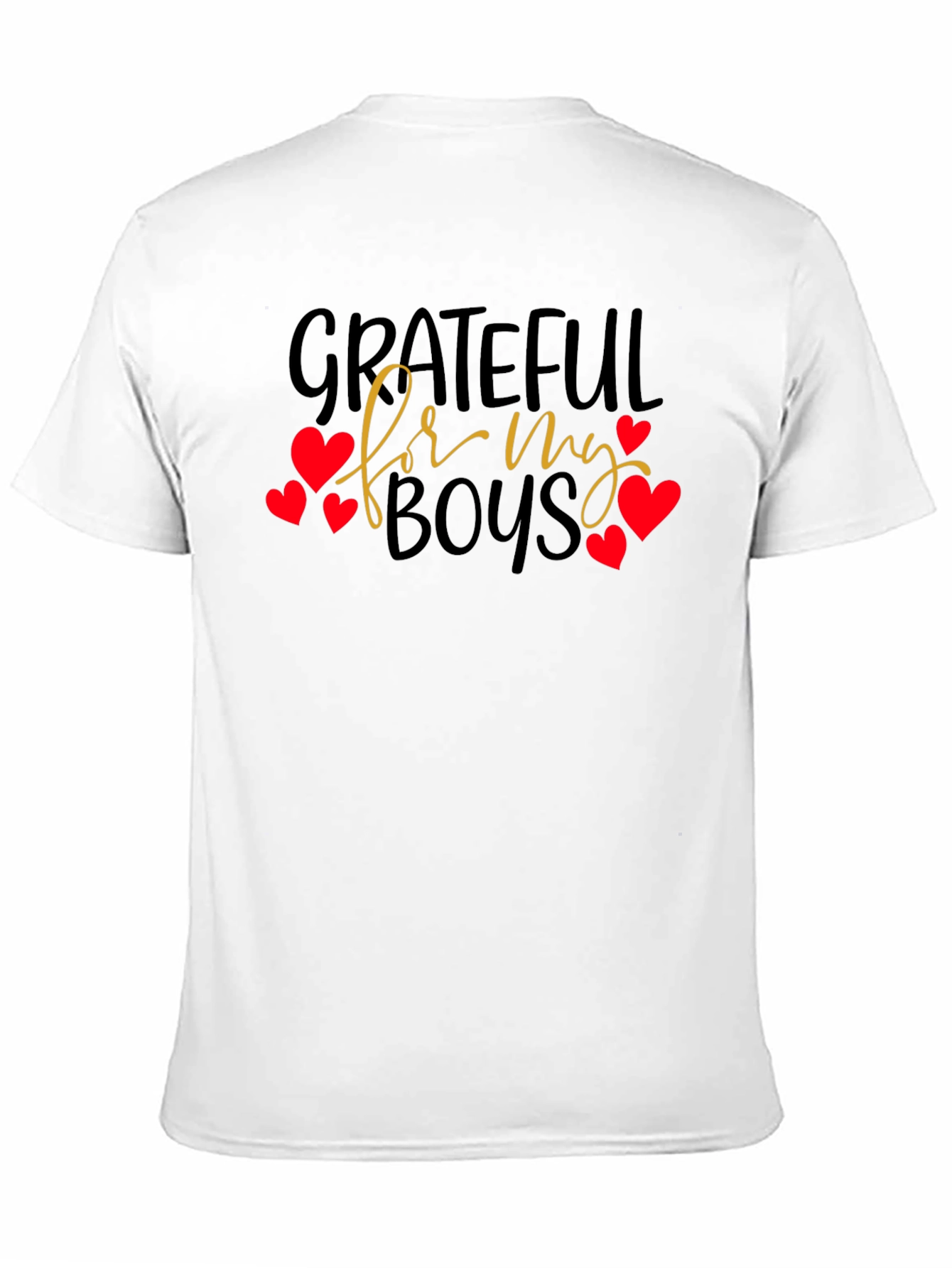 Black Grateful For My Boys T-Shirt -  Heart Accents view 11