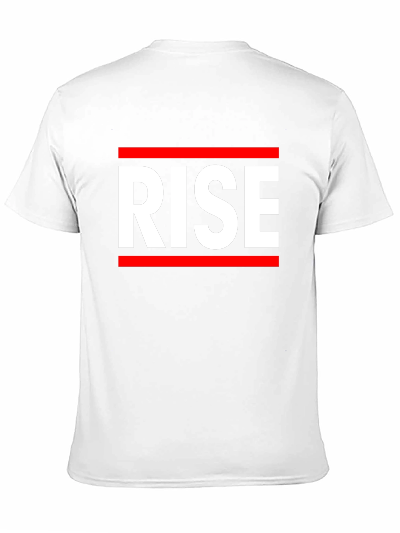 Black RISE Graphic Tee - Bold Statement T-Shirt view 11