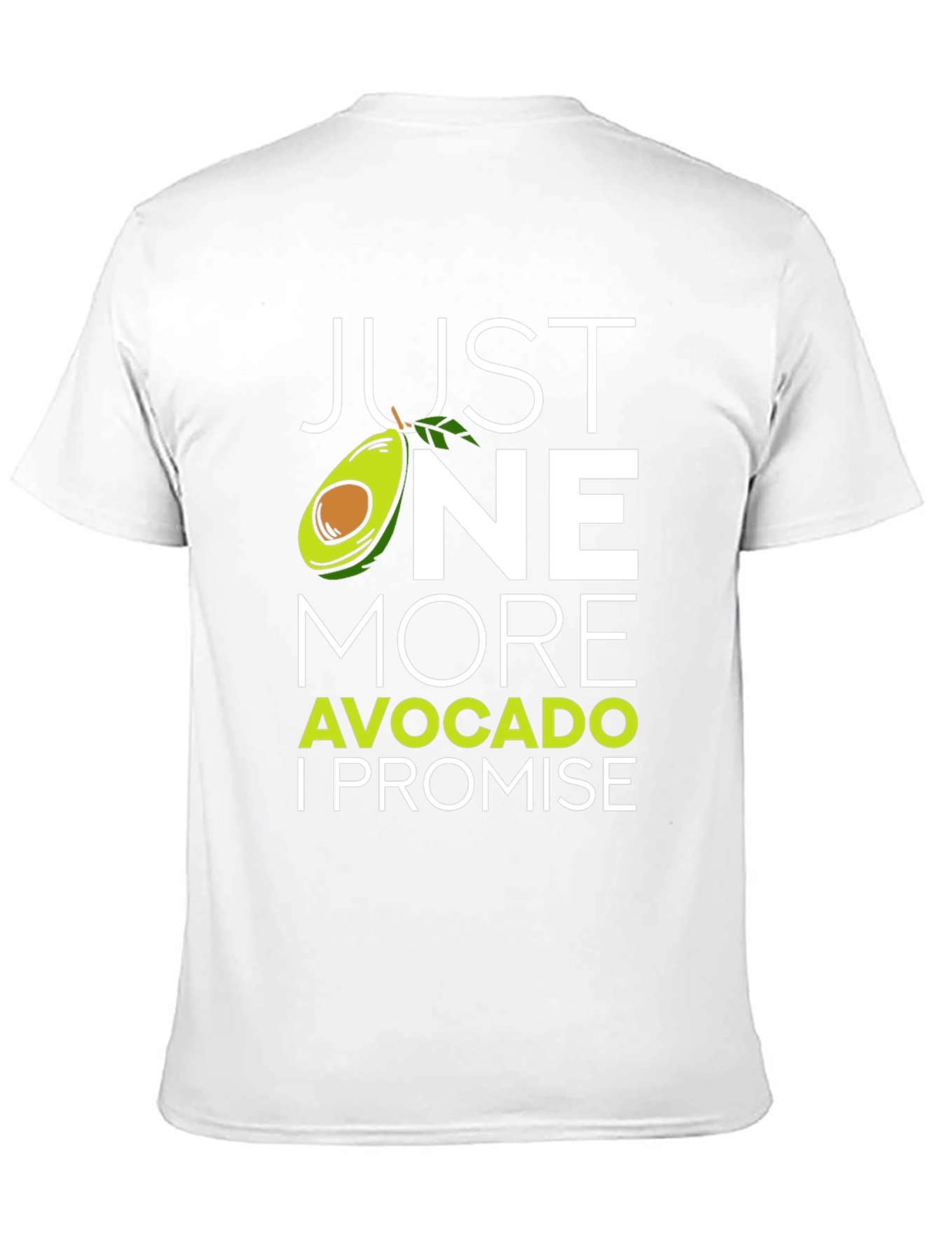 Black Just One More Avocado T-Shirt - Funny Foodie Tee view 11