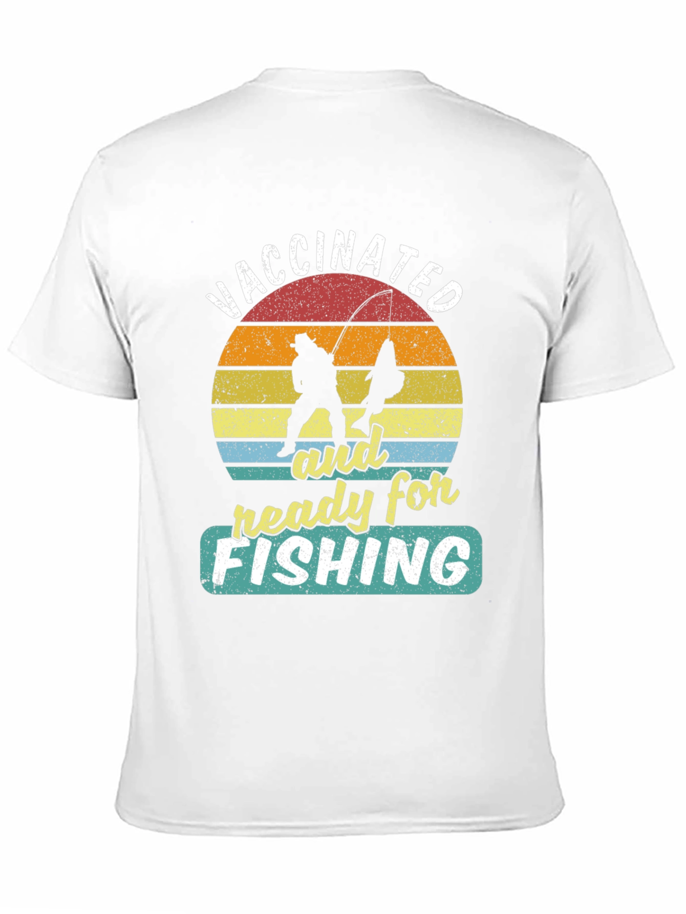 Black Vaccinated and Ready for Fishing T-Shirt view 11