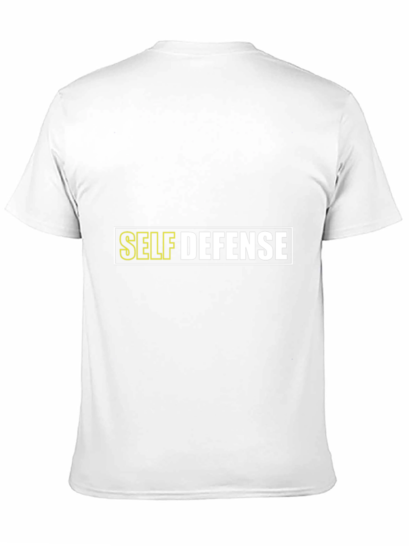 Black Self Defense Graphic T-Shirt - Black Cotton Tee view 11