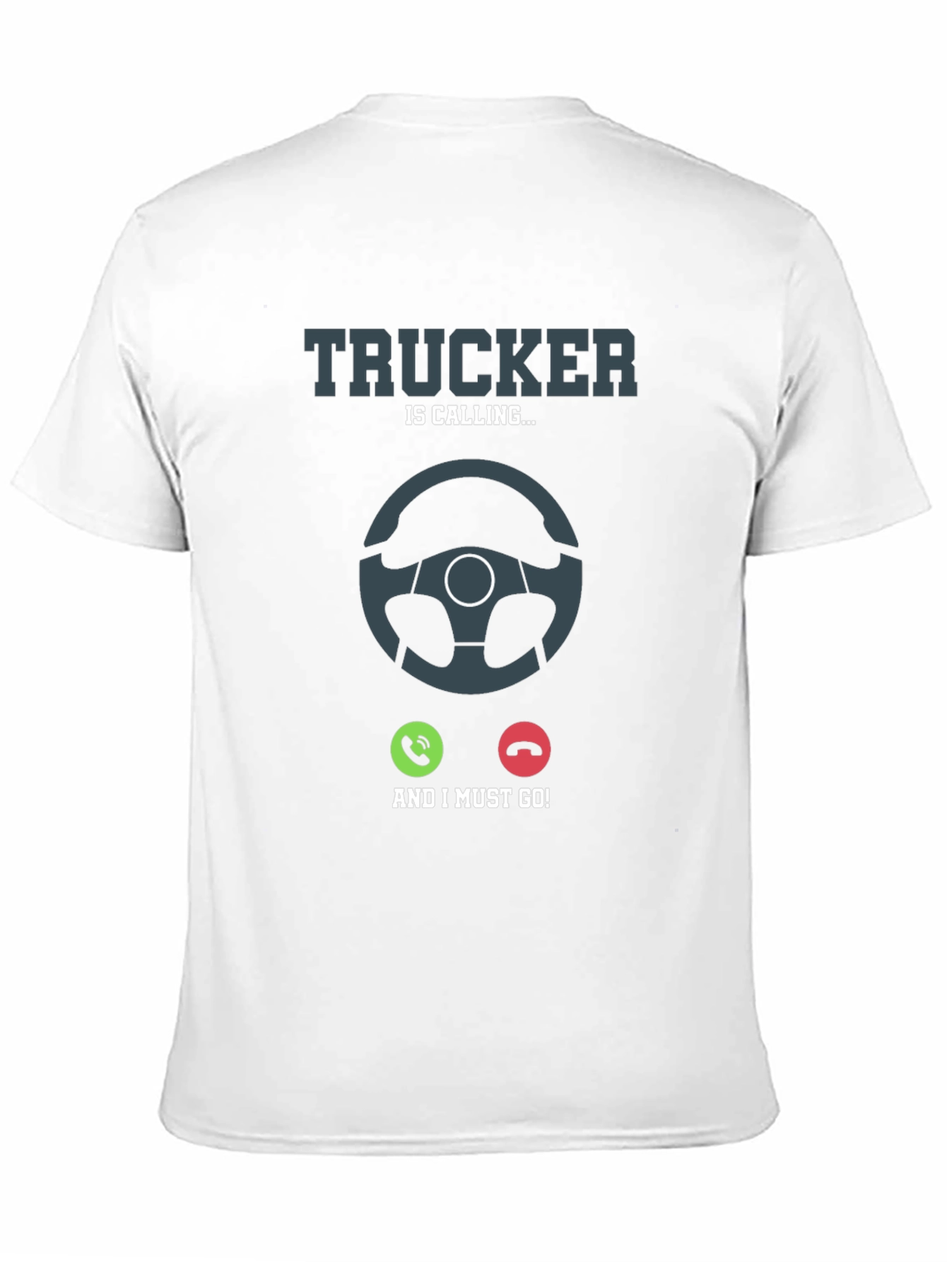 Black Trucker Calling T-Shirt: Driver's Life Tee view 11