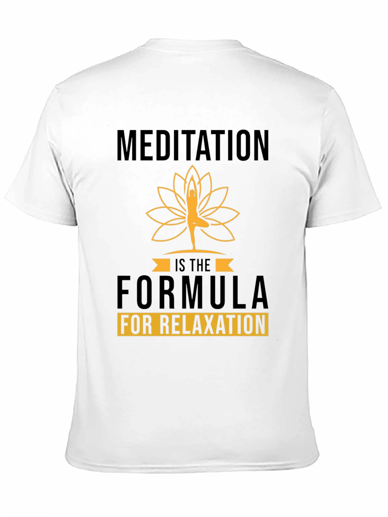 Black Meditation Formula Black Graphic Tee view 11