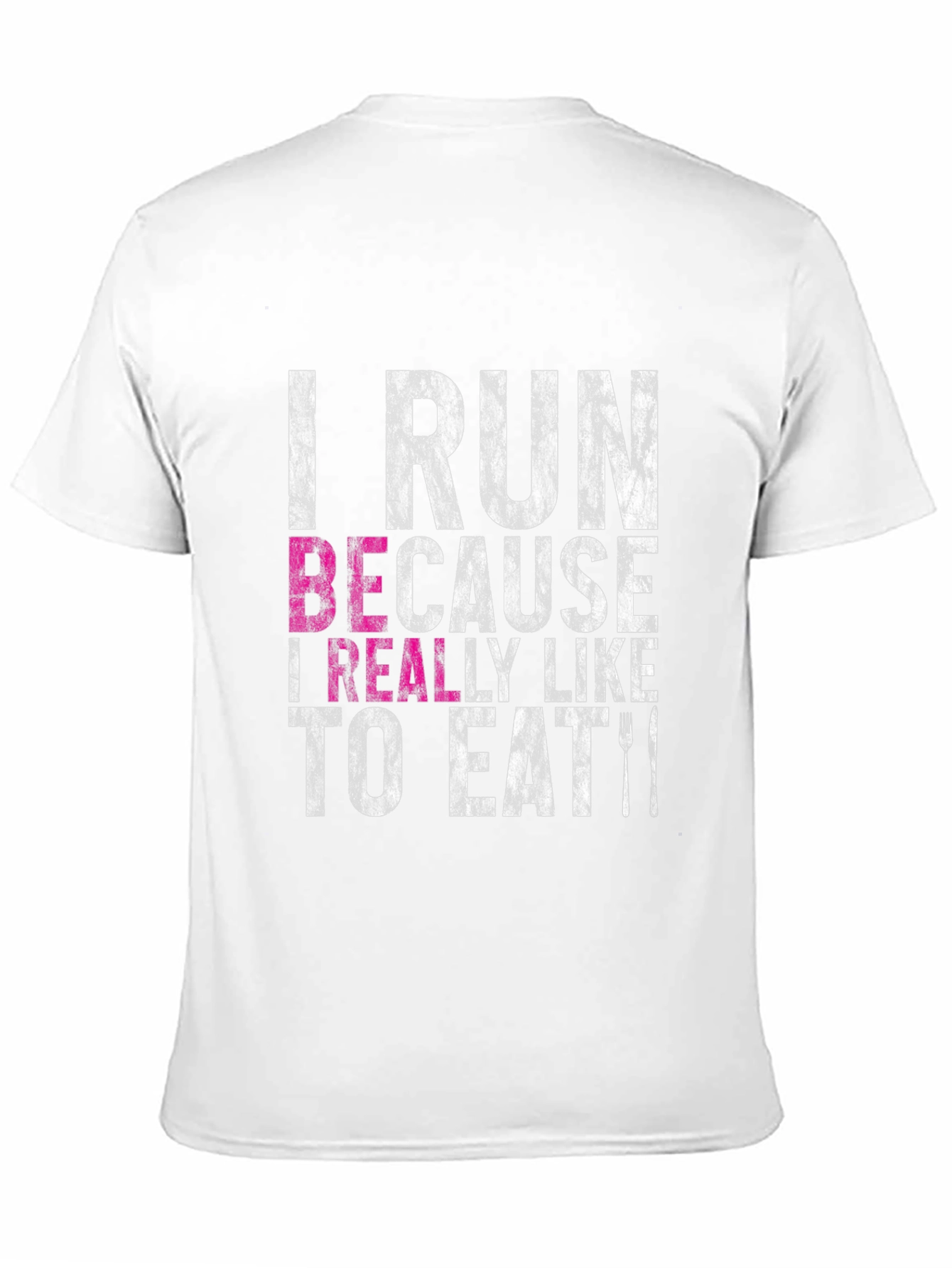 Black I Run Because I Like to Eat Funny T-Shirt view 11