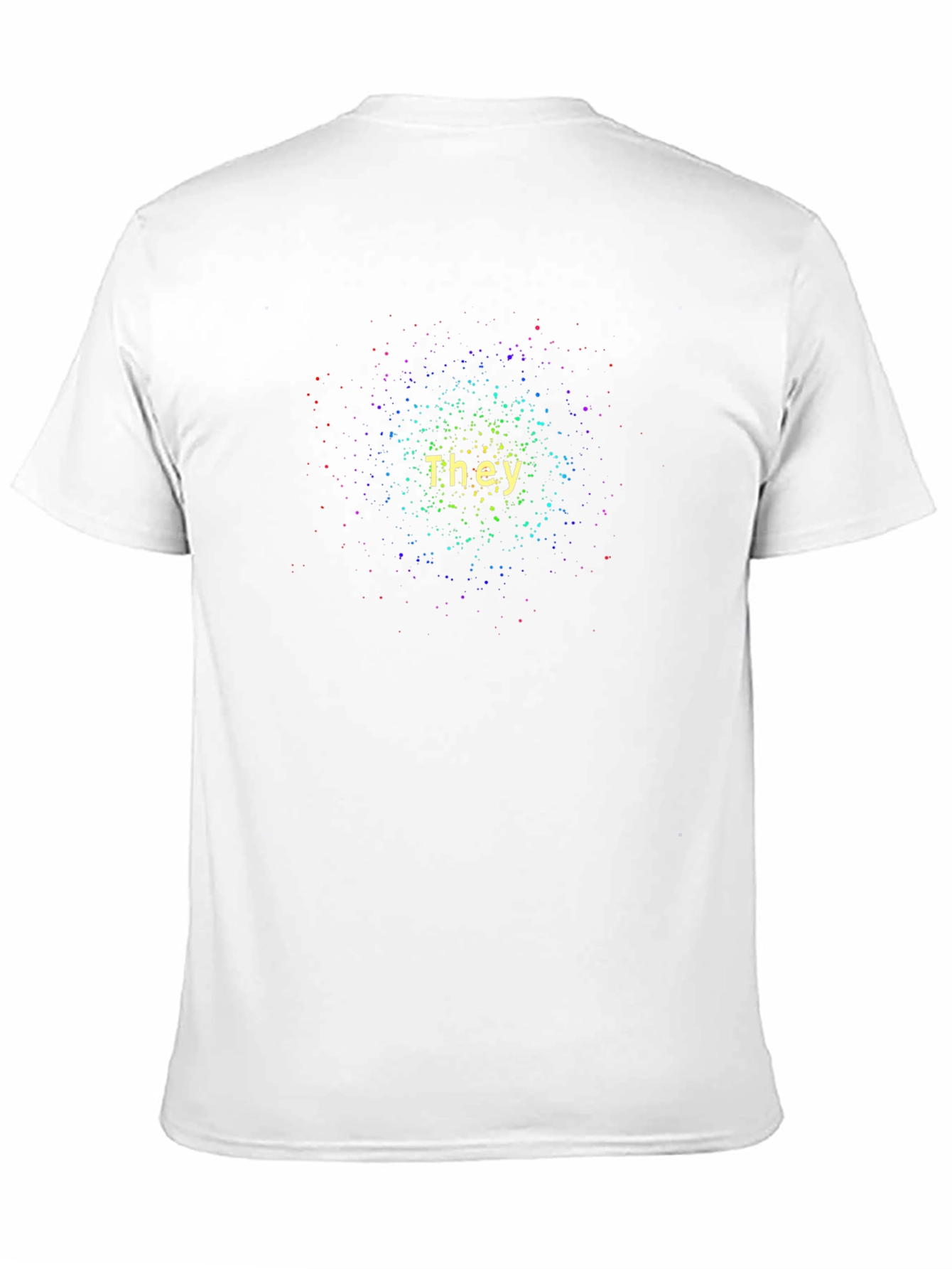 Black They Pronoun Galaxy T-Shirt - Black, Unisex view 11