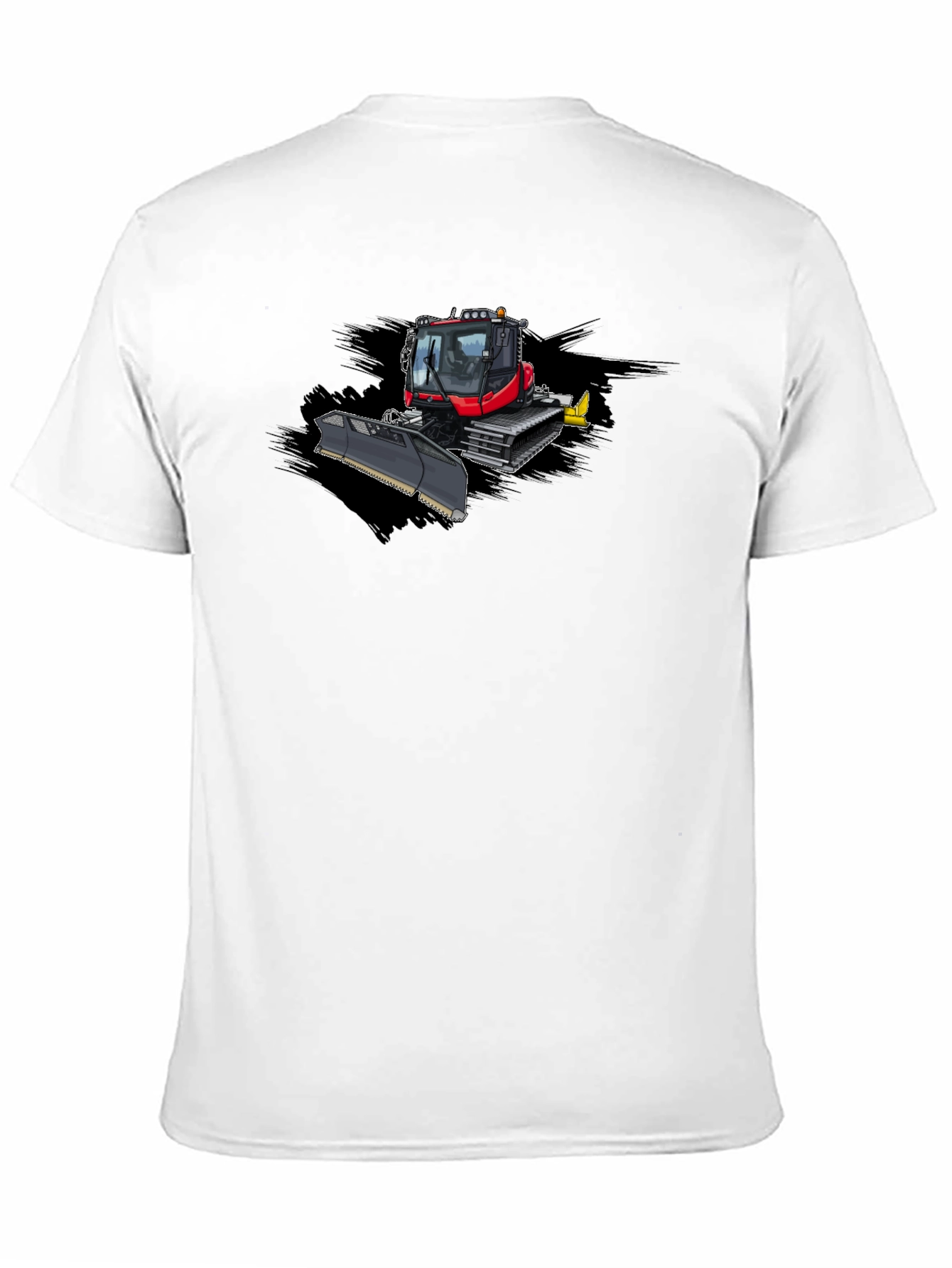 Black Snow Groomer Graphic Tee - Black Cotton T-Shirt view 11