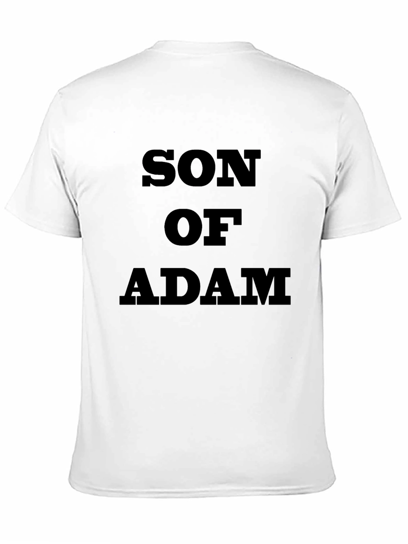 Black Son of Adam Graphic Tee - Bold Statement Shirt view 11