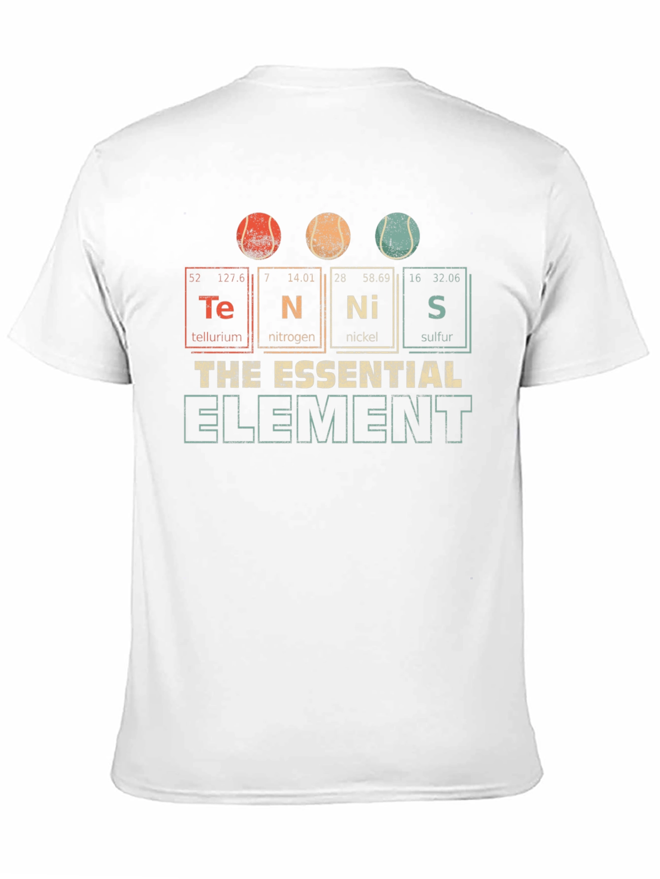 Black Tennis Elements T-Shirt: The Essential Element view 11