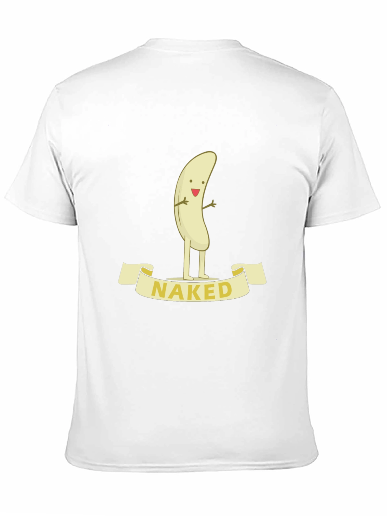 Black Naked Banana Cartoon Graphic T-Shirt - Funny Unisex Tee view 11