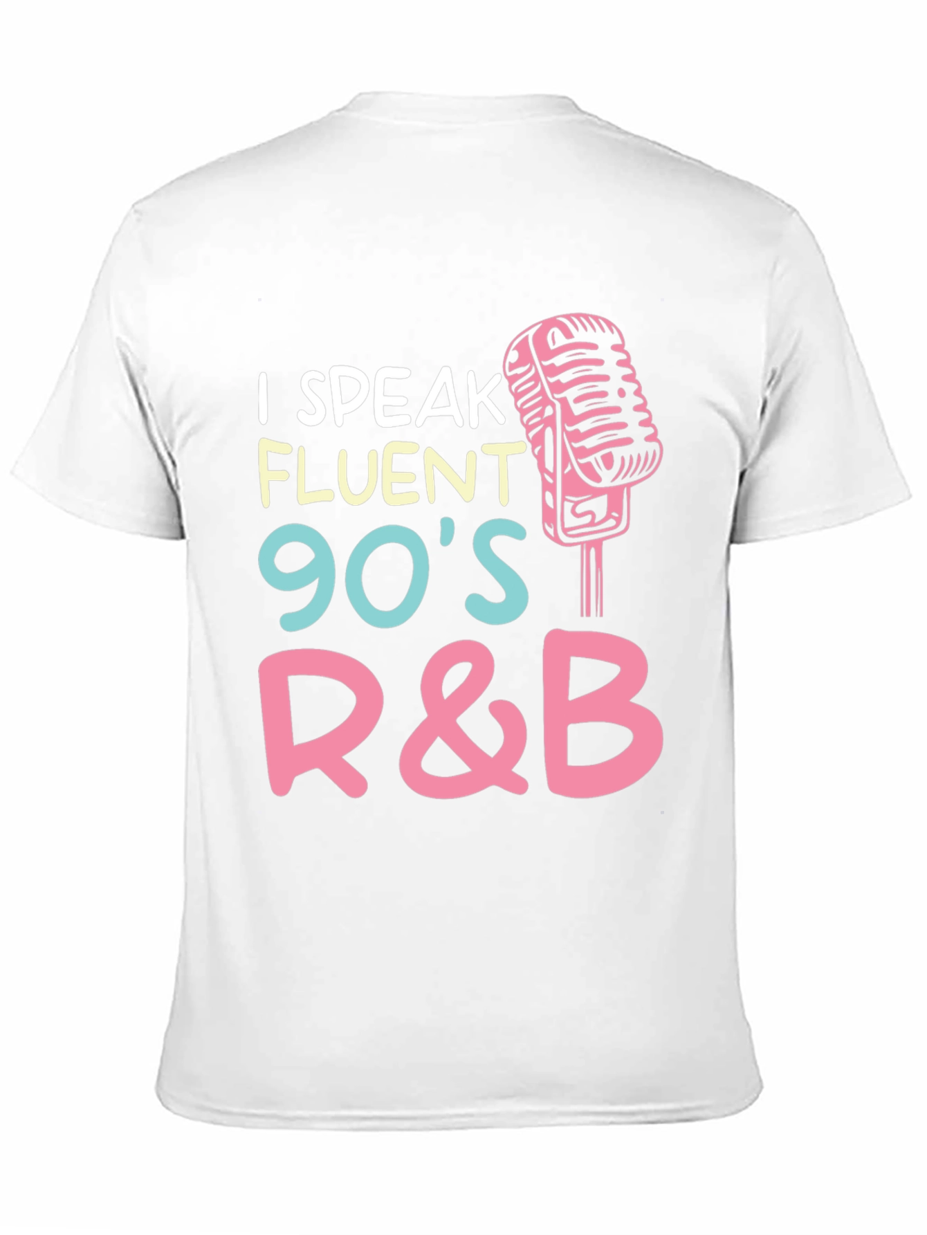Black I Speak Fluent 90's R&B Graphic T-Shirt view 11