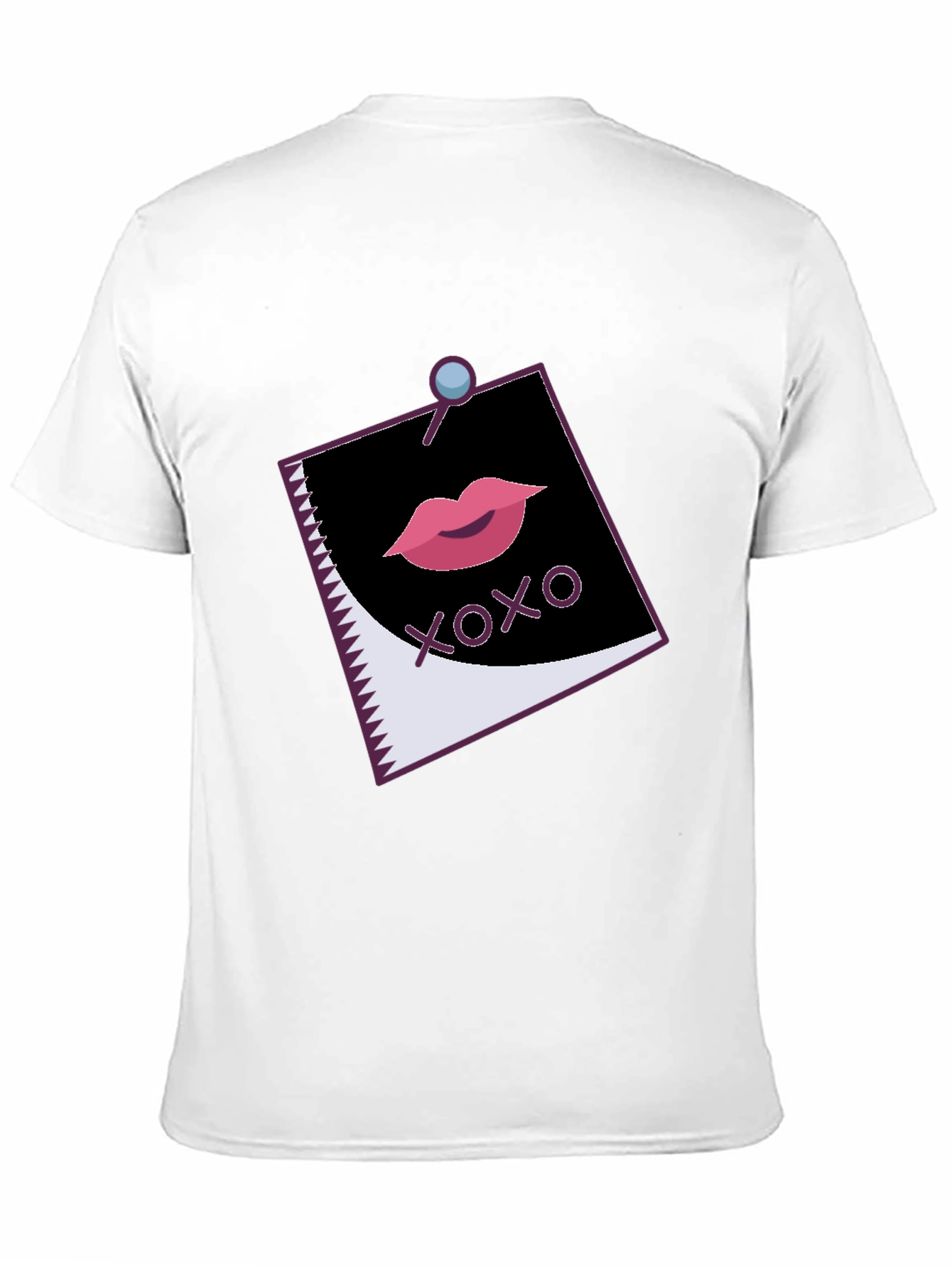 Black XOXO Lips Graphic Black Tee view 11