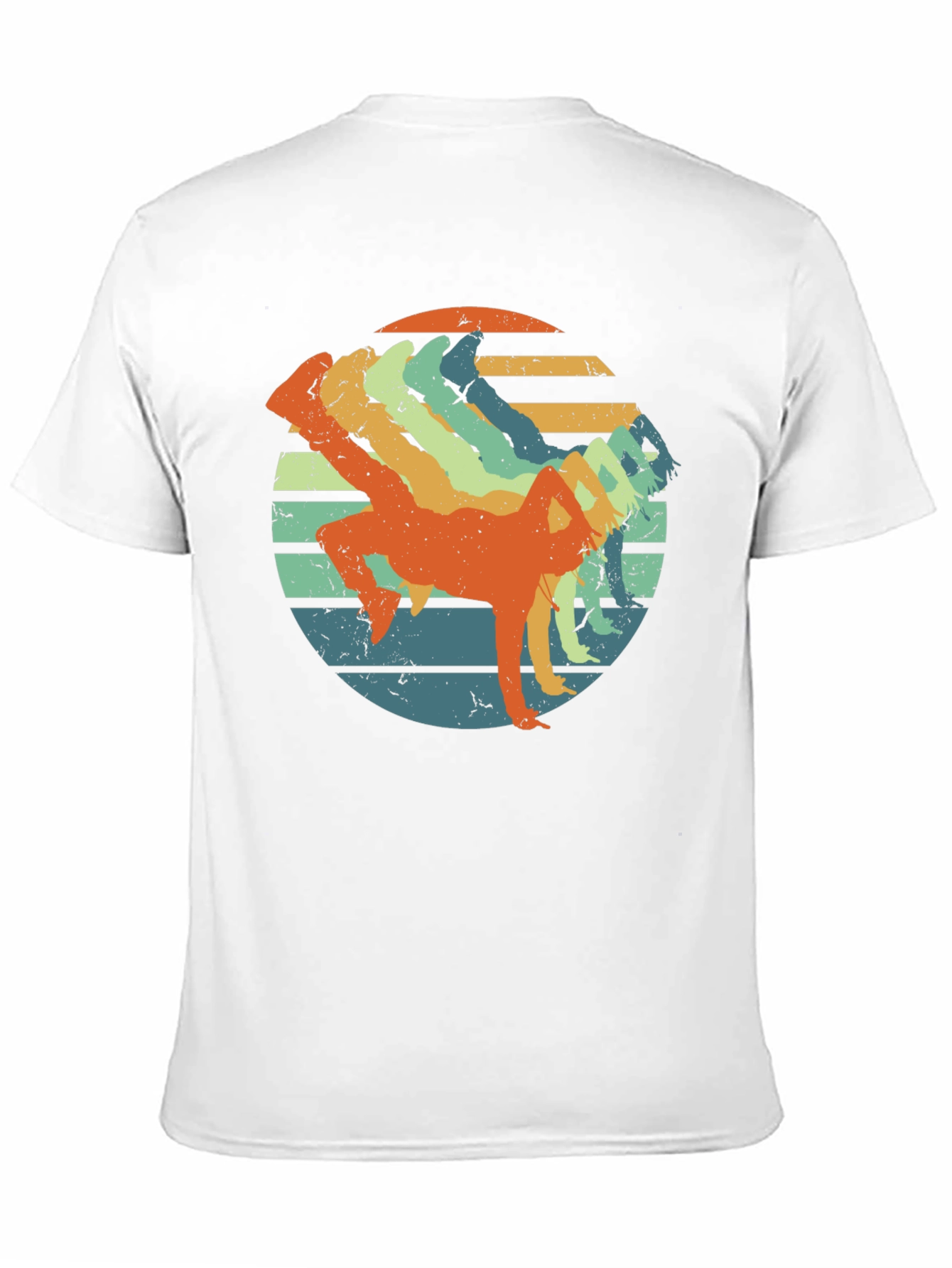 Black Retro Breakdancer T-Shirt - Vintage Style view 11