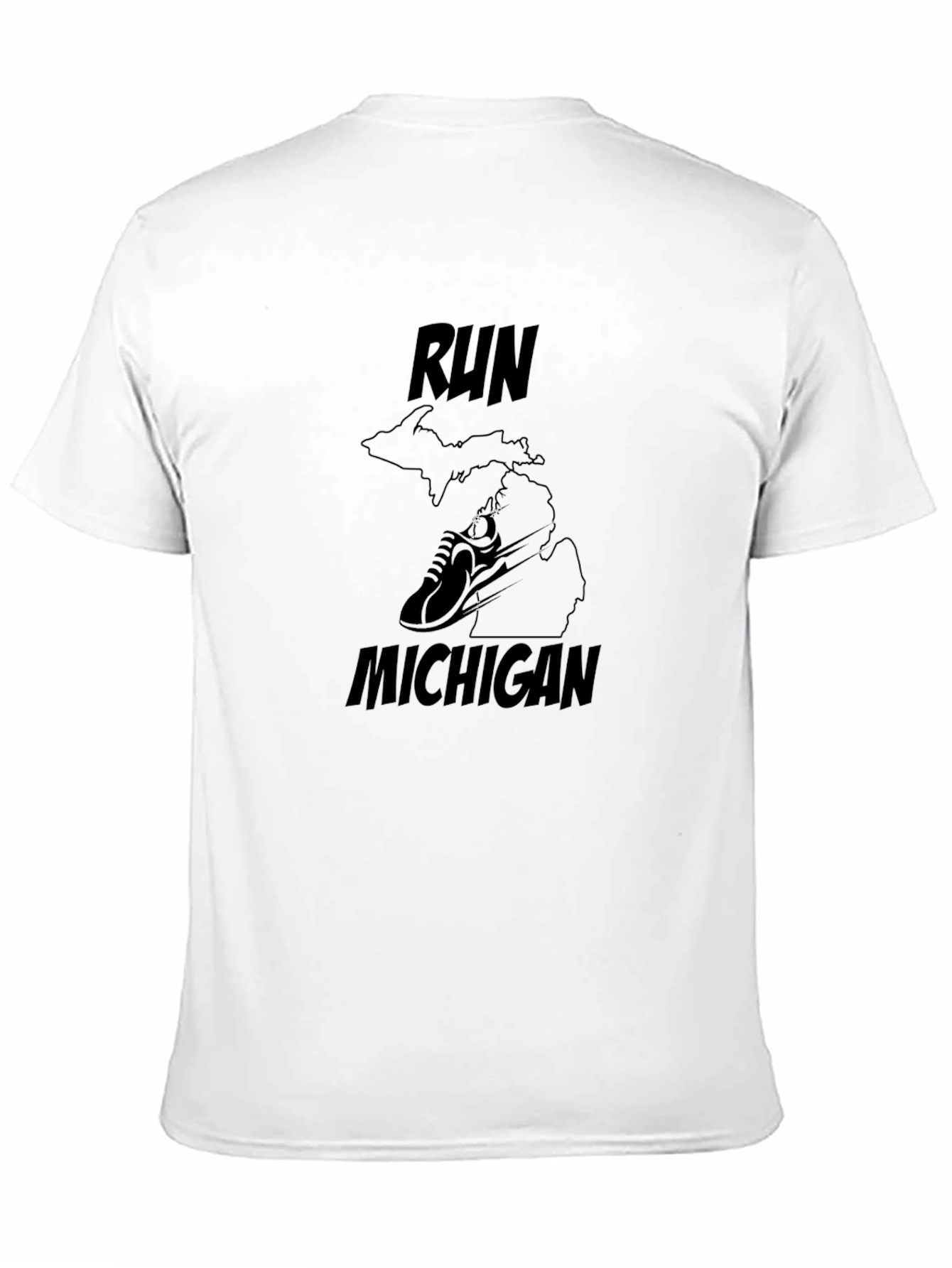 Black Run Michigan Graphic Tee - Black view 11