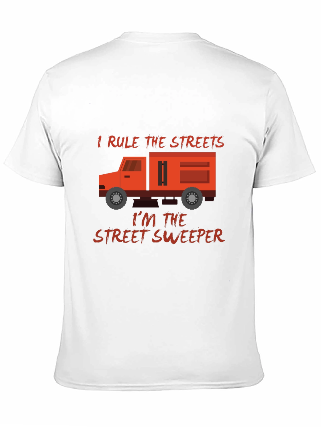 Black I Rule The Streets Street Sweeper T-Shirt view 11