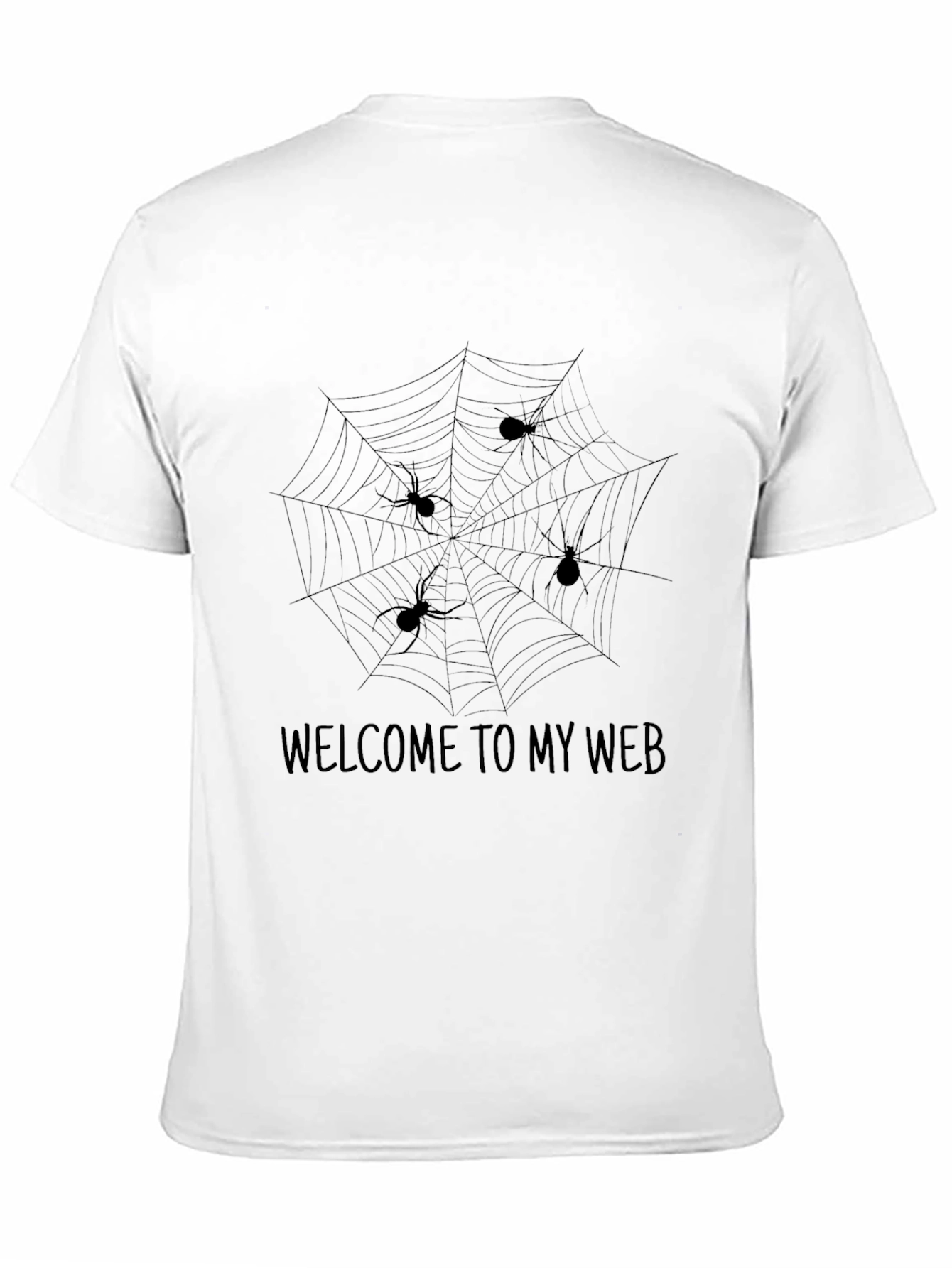 Black Welcome to My Web Spider T-Shirt view 11