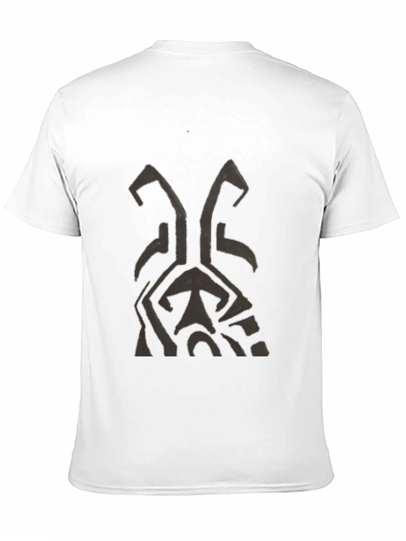 Black Abstract Graphic Black T-Shirt view 11