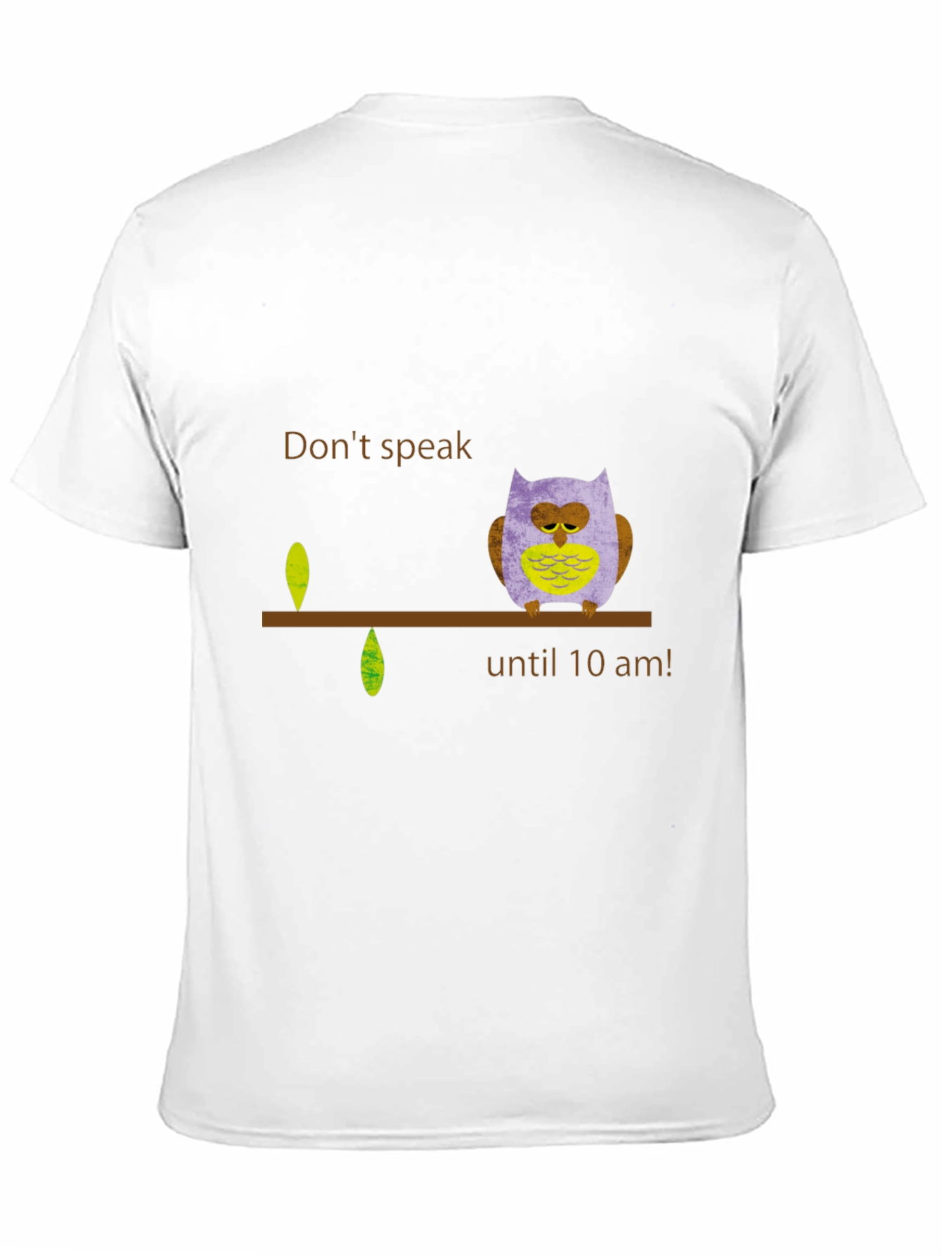 Black Don't Speak Owl T-Shirt - Funny Morning Tee view 11