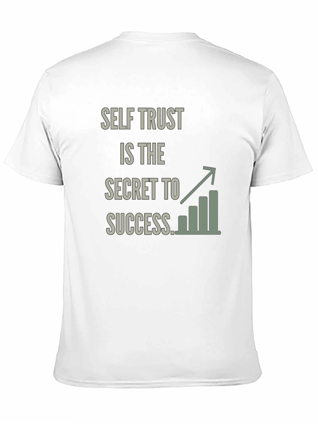Black Self Trust Success Graphic T-Shirt view 11