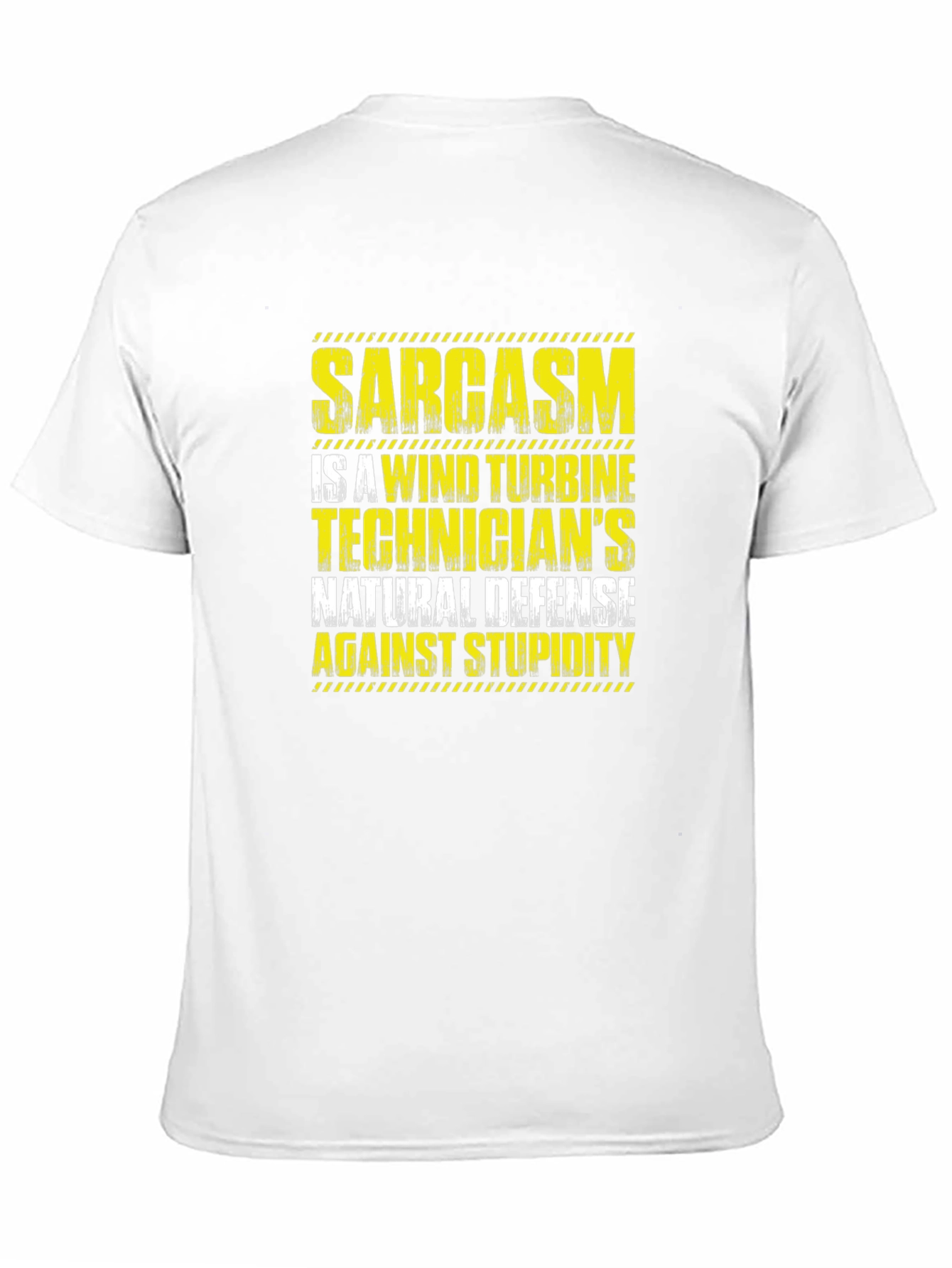 Black Sarcasm Wind Turbine Technician T-Shirt view 11