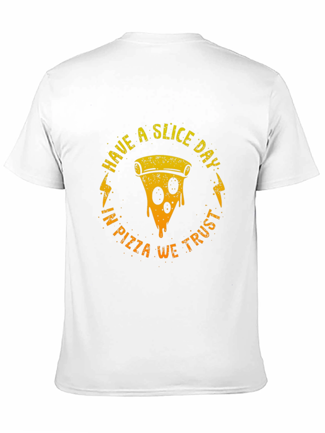 Black Have a Slice Day Pizza Graphic T-Shirt view 11