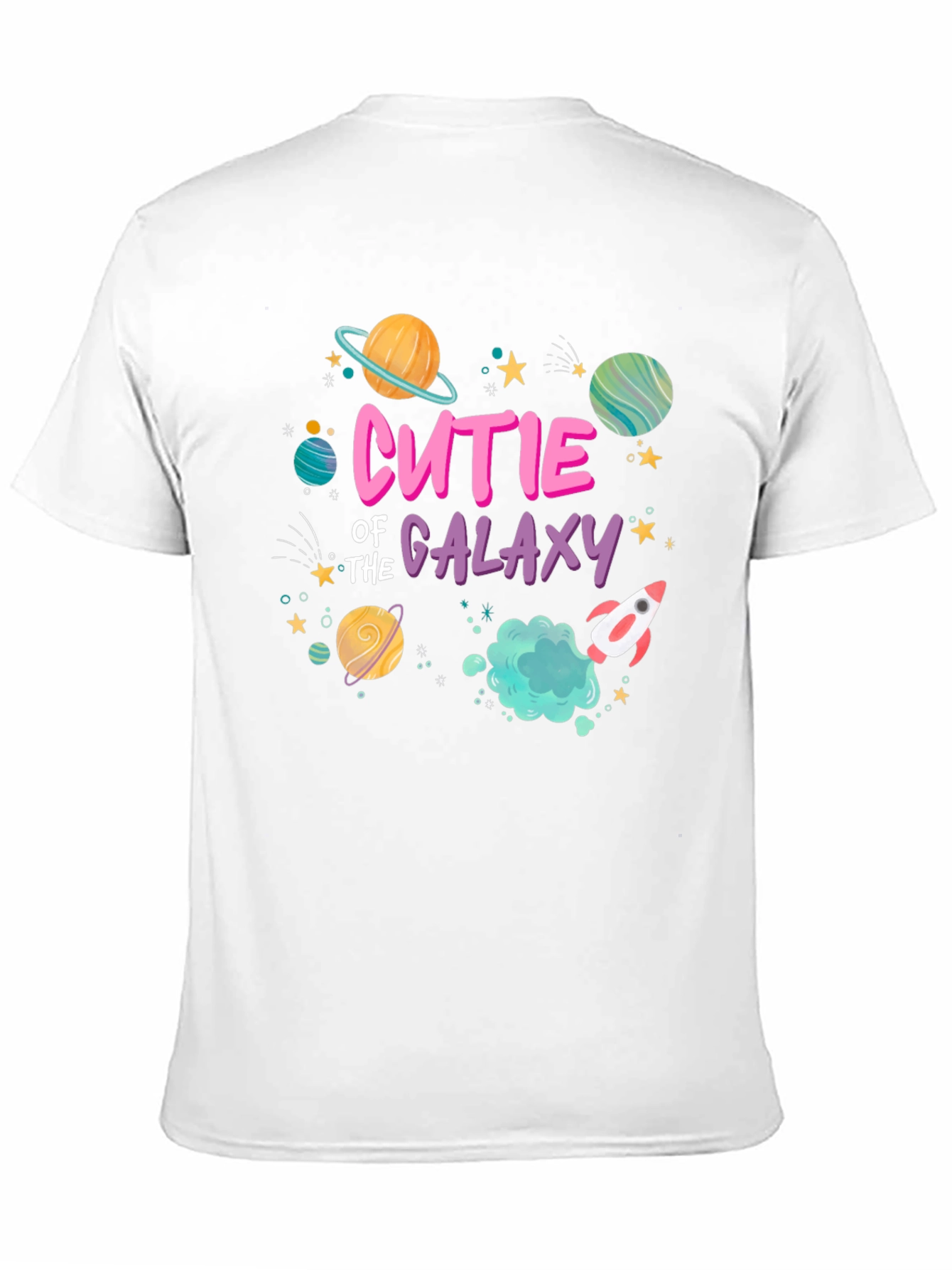 Black Cutie of the Galaxy Black T-Shirt view 11