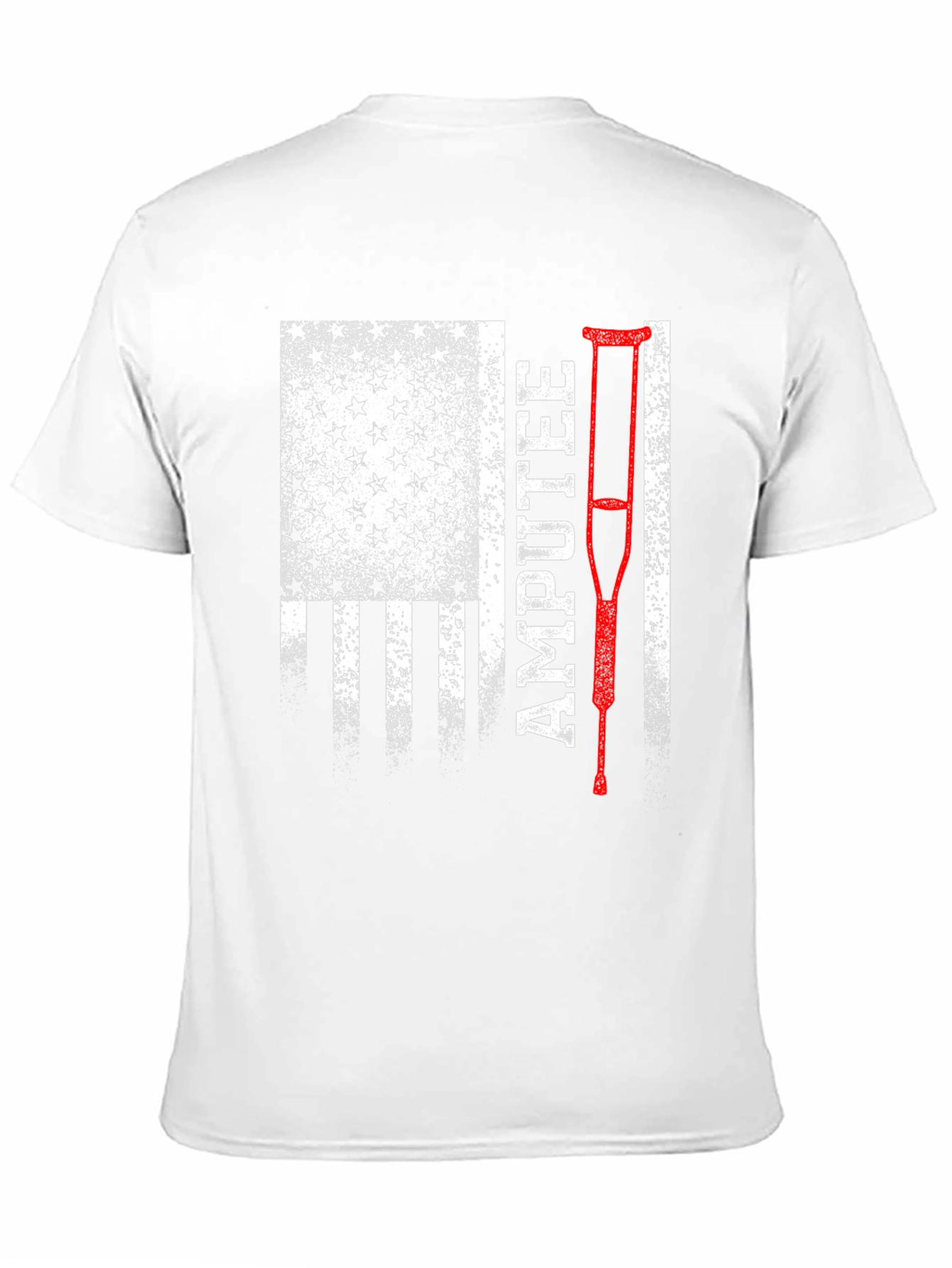 Black Amputee USA Flag Patriotic T-Shirt view 11