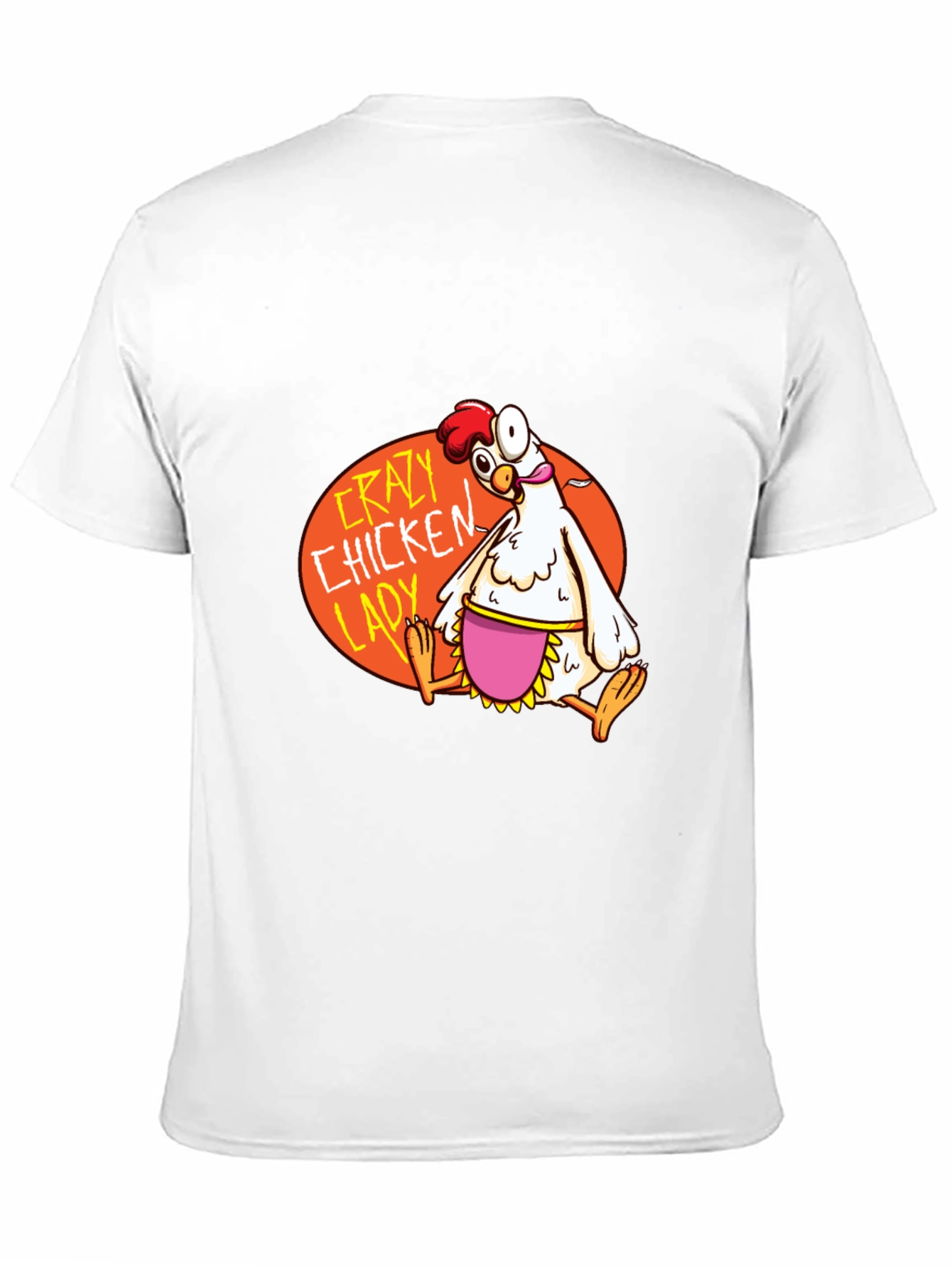 Black Crazy Chicken Lady Graphic T-Shirt view 11