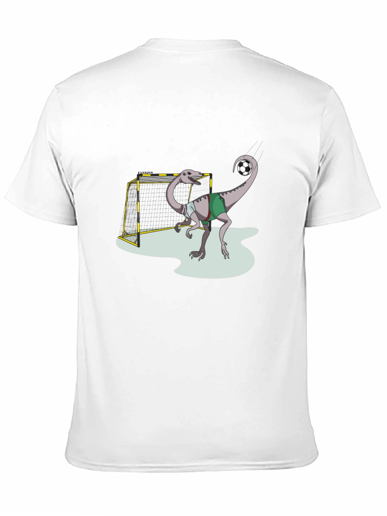 Black Dino Soccer T-Shirt - Fun Graphic Tee view 11