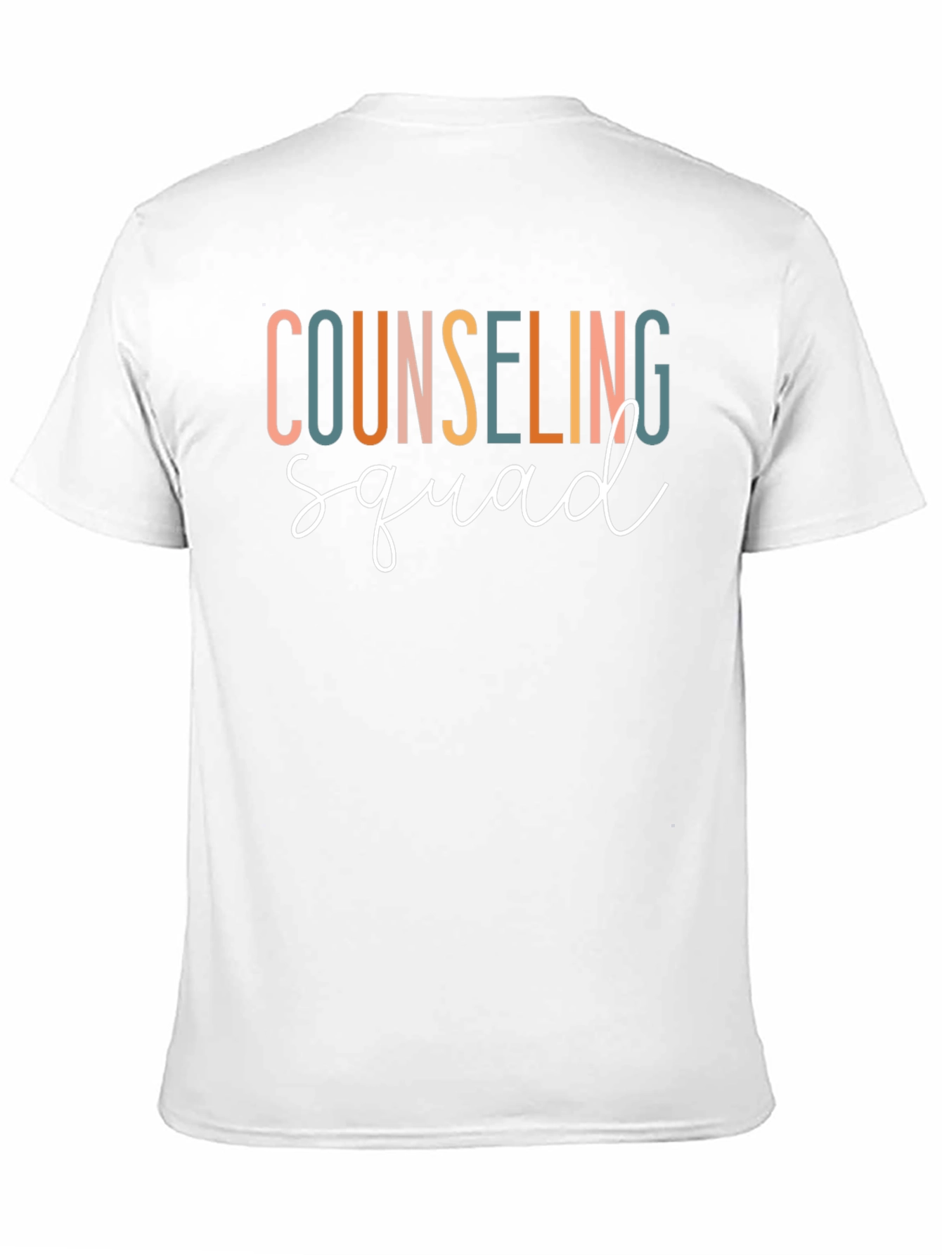 Black Counseling Squad Graphic Tee - Black Cotton T-Shirt view 11