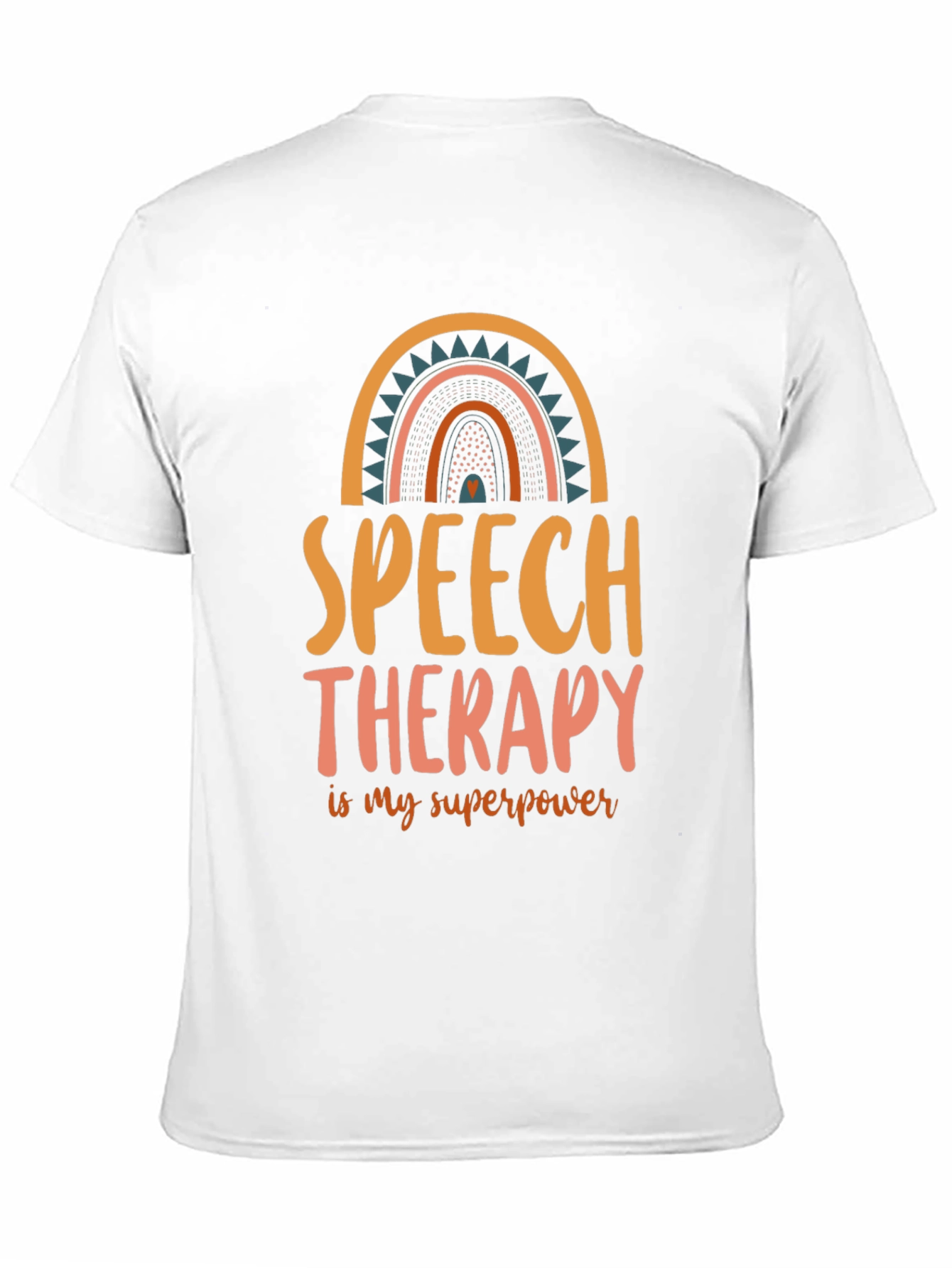 Black Speech Therapy Superpower T-Shirt view 11