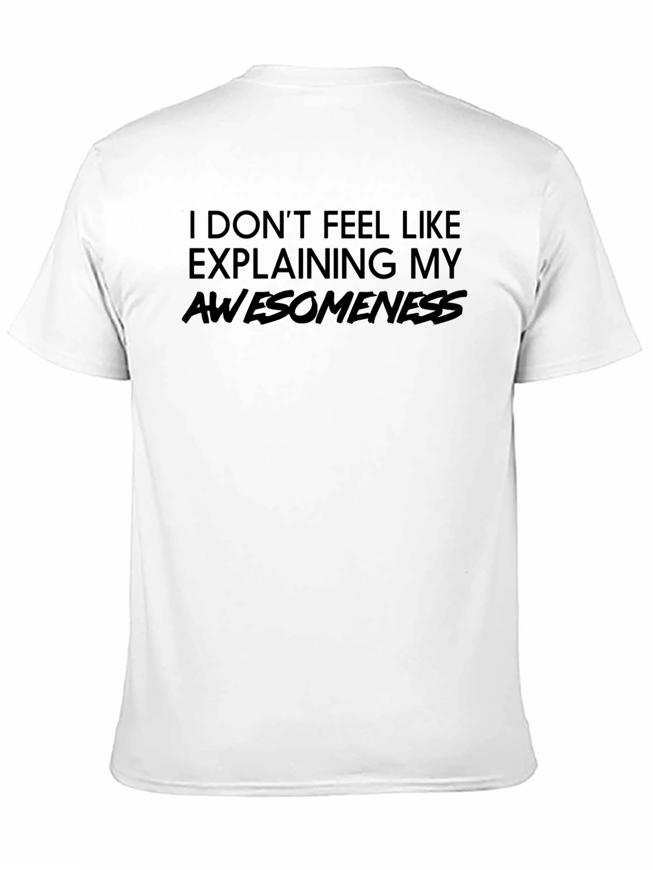 Black Awesomeness T-Shirt - Men's Black Graphic Tee view 11