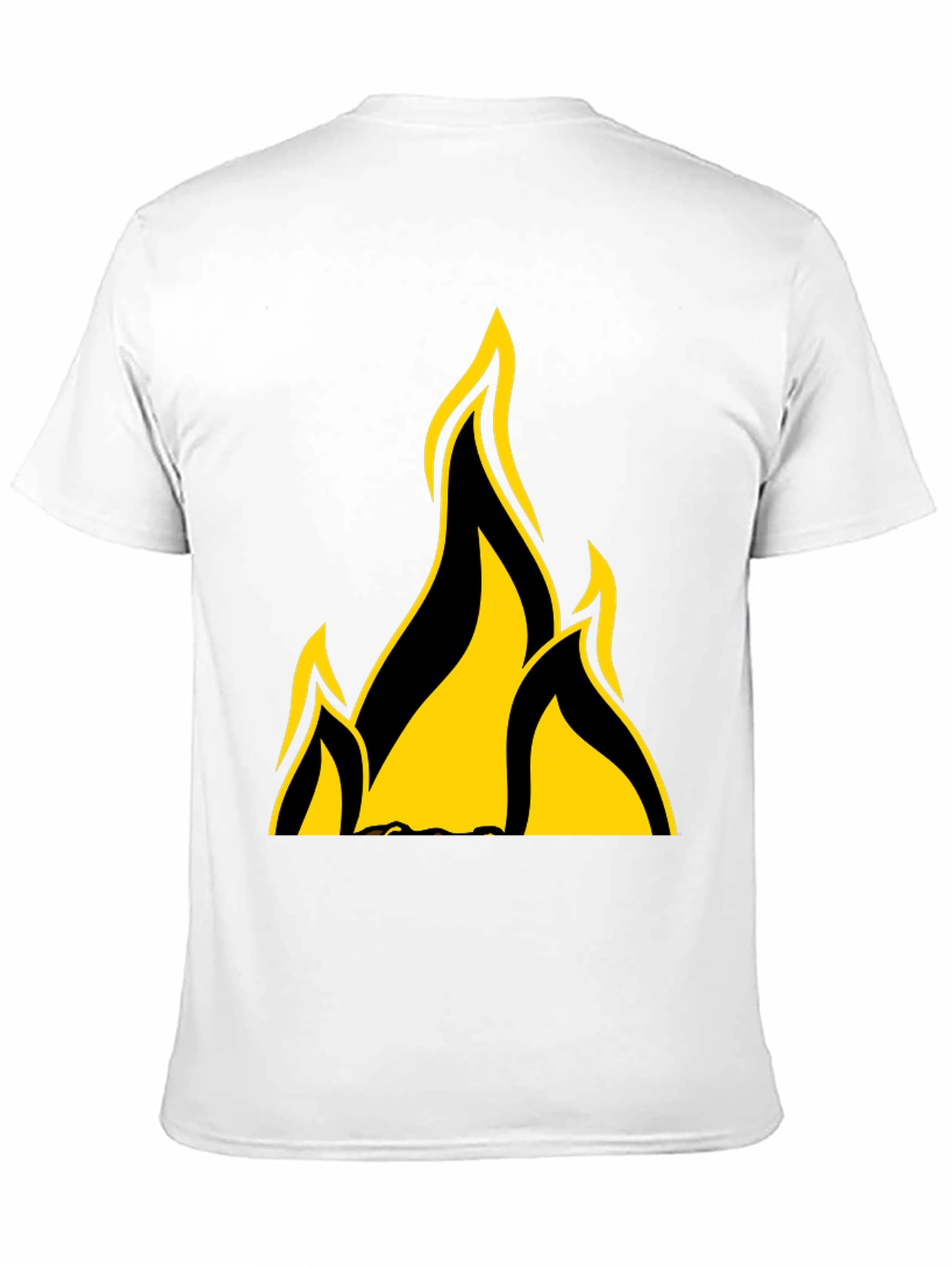 Black Flame Graphic Black T-Shirt view 11