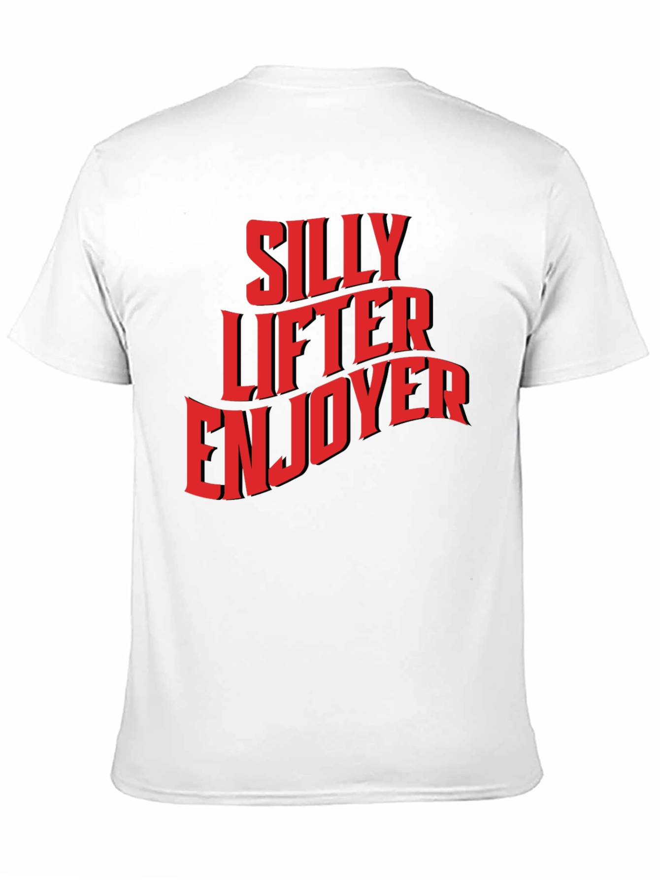 Black Silly Lifter Enjoyer Graphic T-Shirt view 11