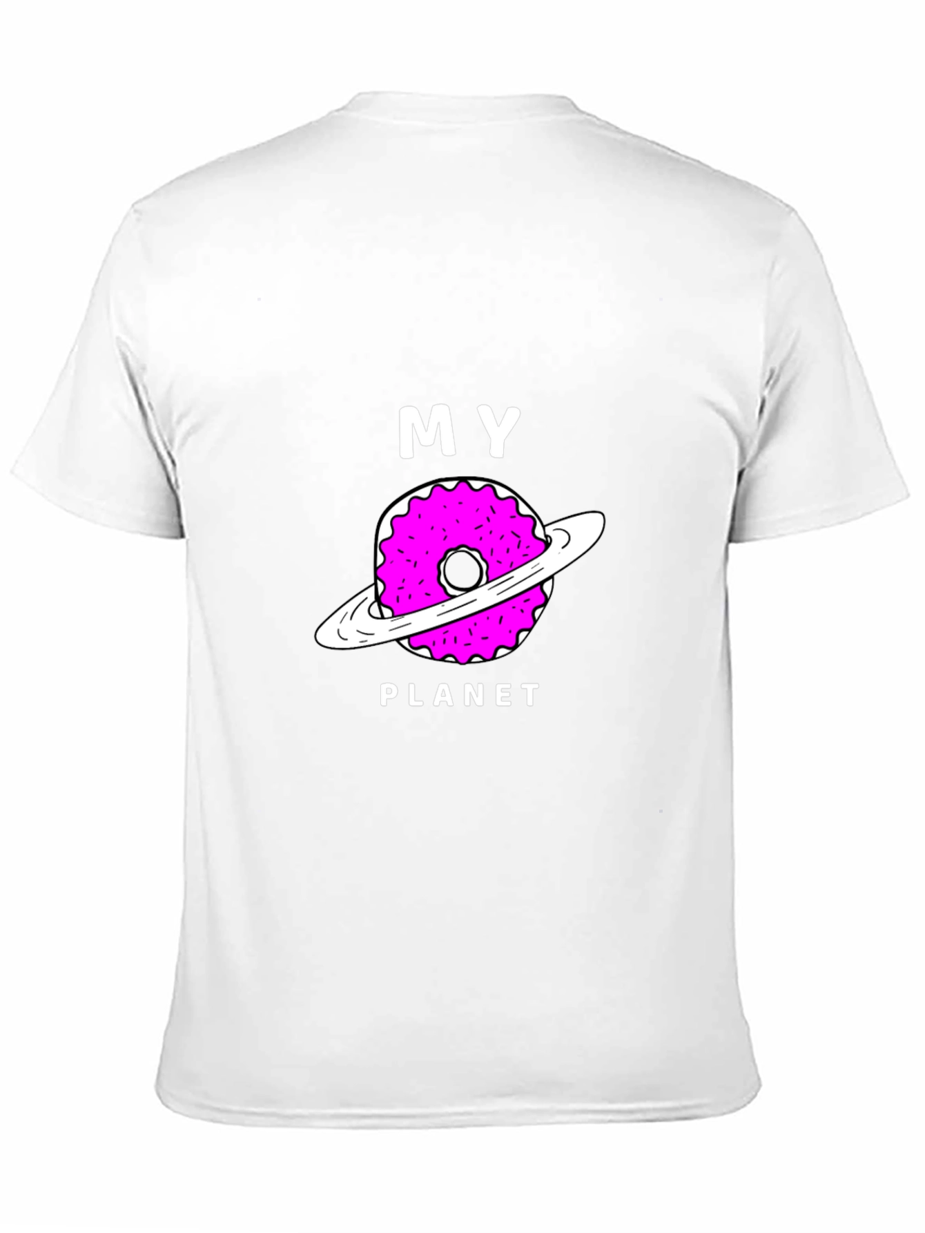Black My Donut Planet Black Graphic T-Shirt view 11