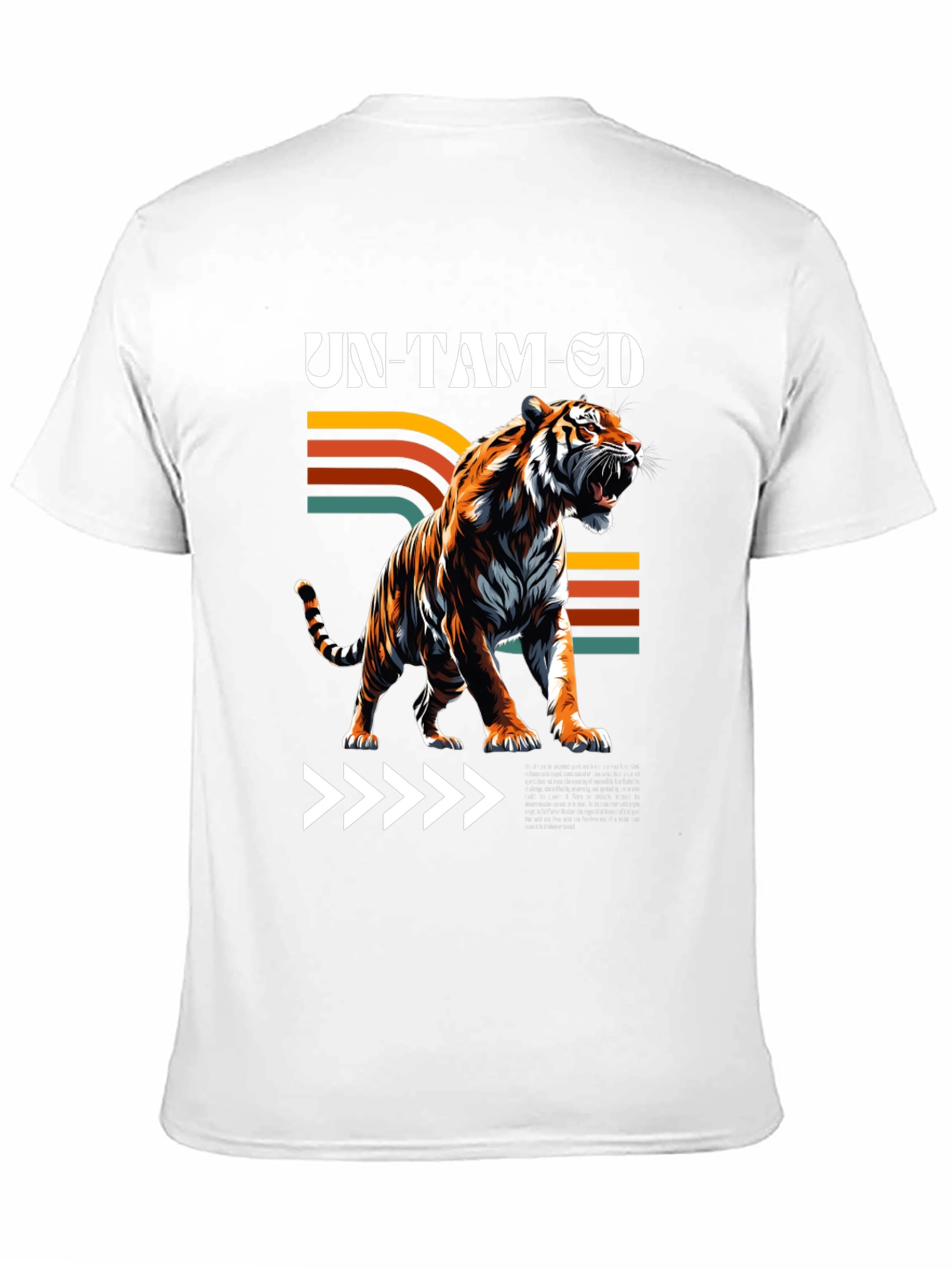 Black Untamed Tiger Graphic T-Shirt view 11