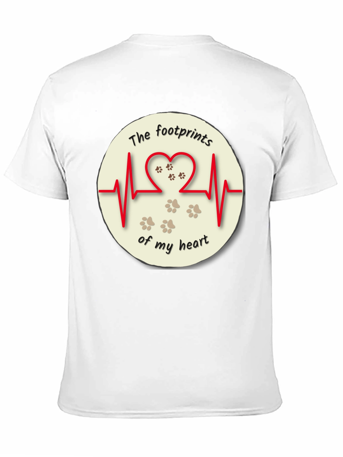 Black Footprints of My Heart T-Shirt view 11