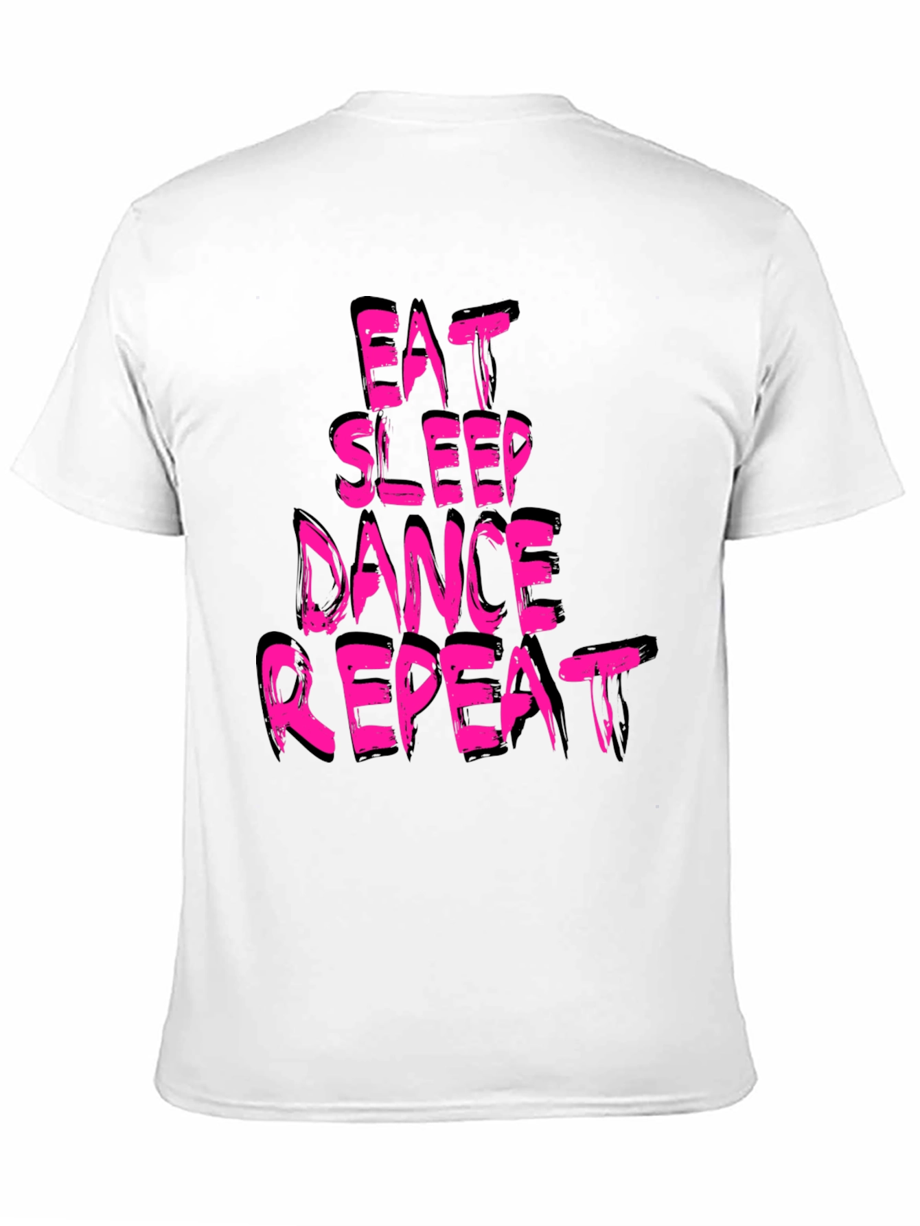 Black Eat Sleep Dance Repeat Graphic T-Shirt view 11