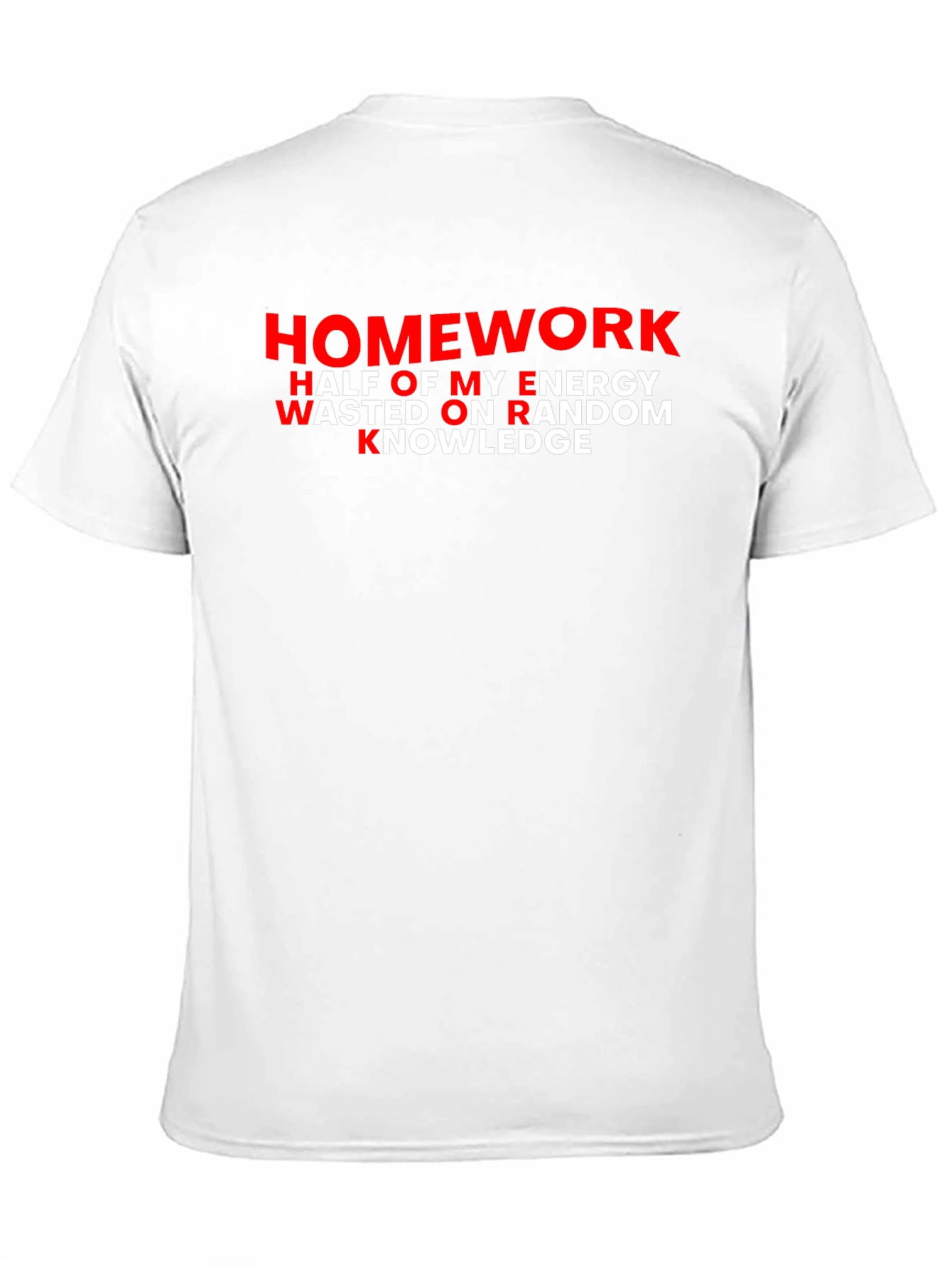 Black Homework W.O.R.K. Men's Graphic Tee - Black view 11