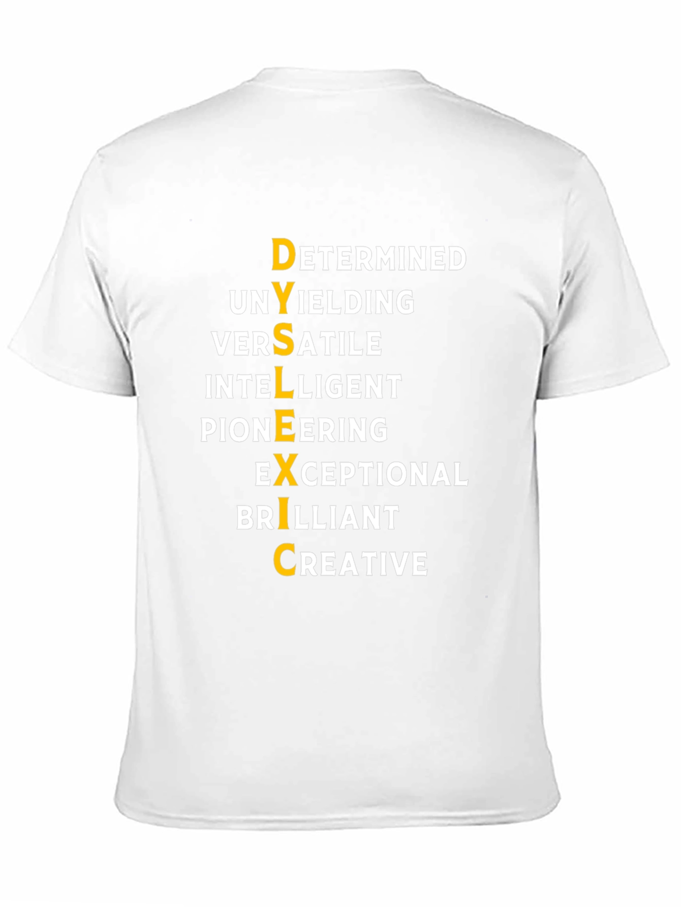 Black Dyslexic Empowering T-Shirt view 11