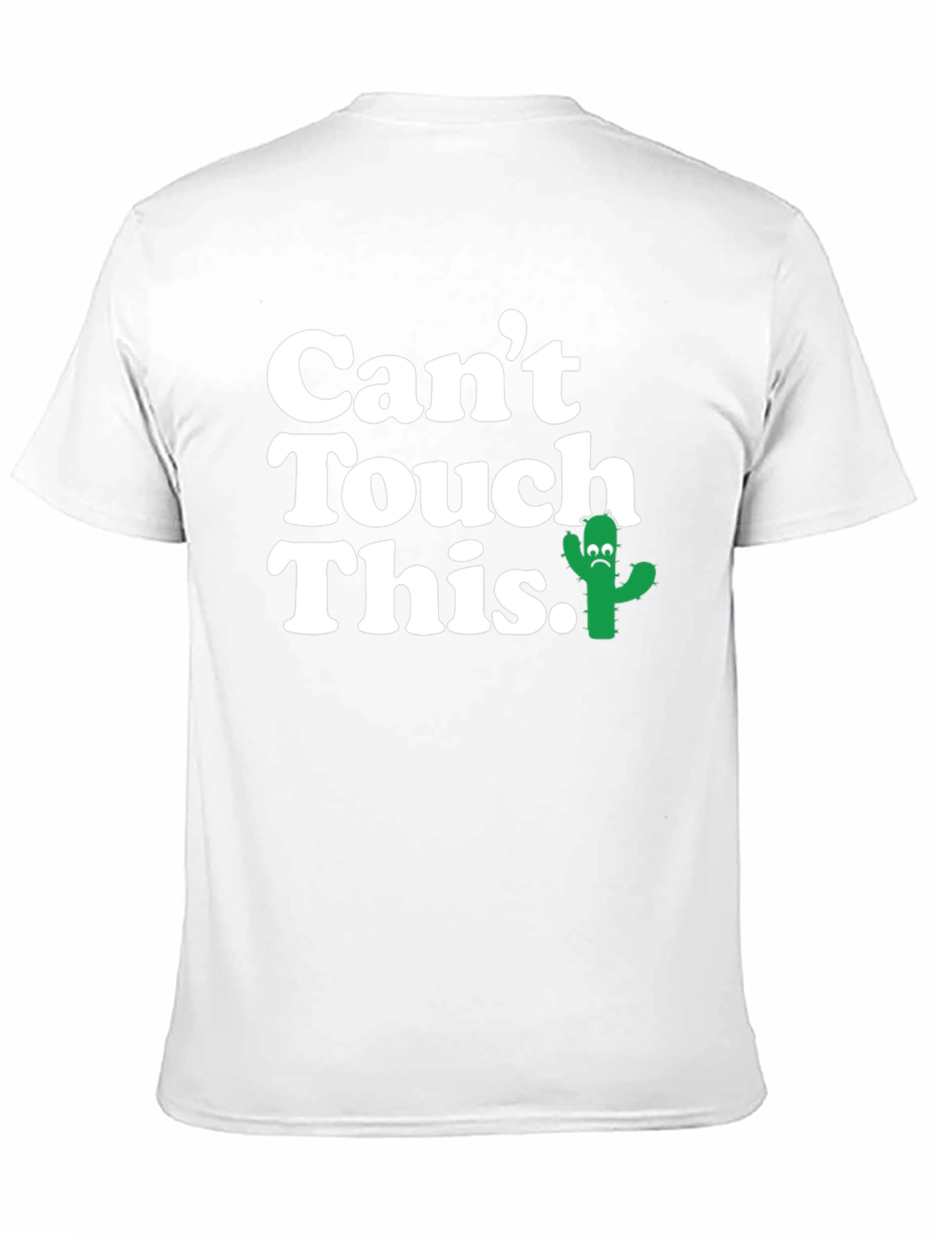 Black Men's 'Can't Touch This' Cactus Graphic T-Shirt view 11
