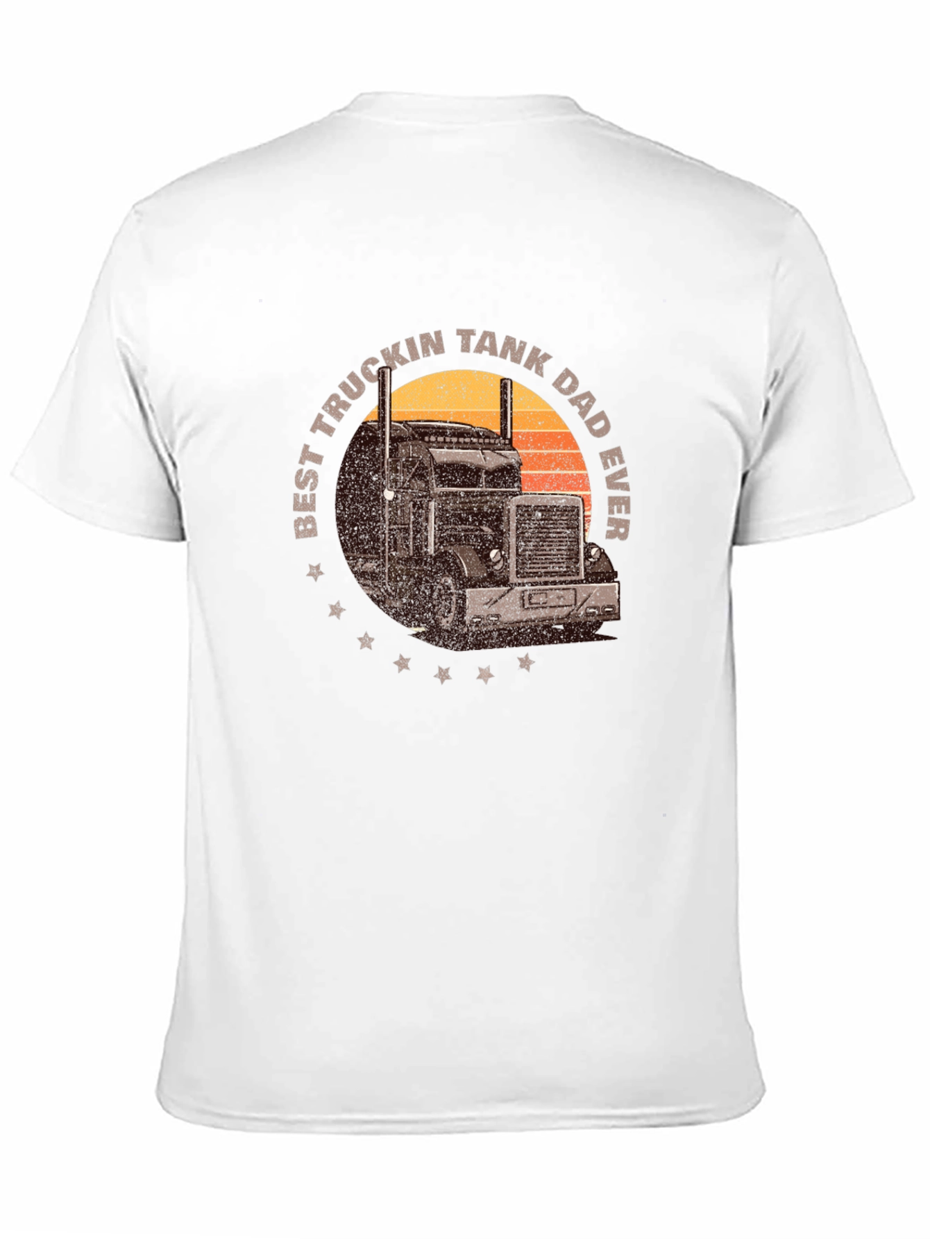 Black Best Truckin Tank Dad Ever T-Shirt view 11