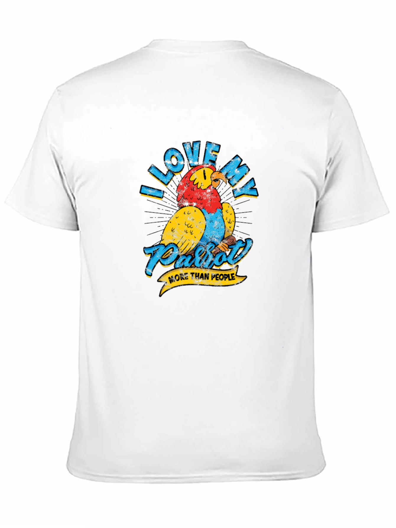 Black I Love My Parrot T-Shirt view 11