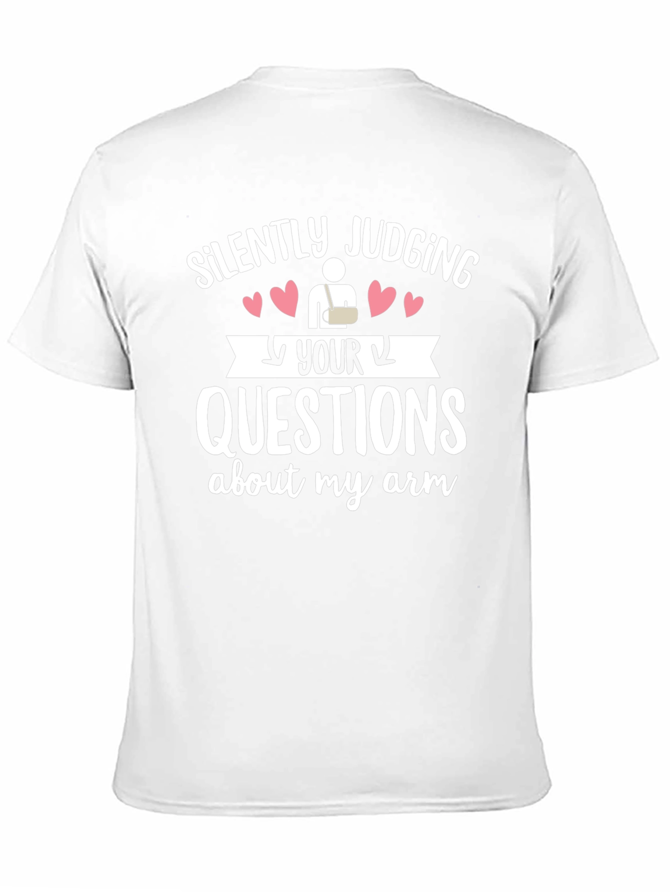 Black Silently Judging Your Arm Questions Graphic Tee view 11