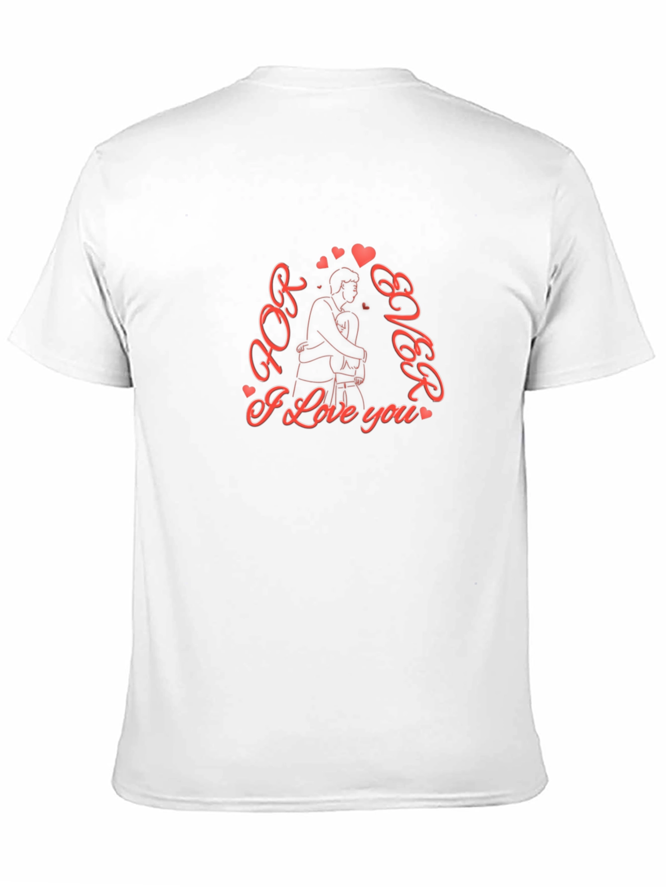 Black Forever Love Graphic Tee - Black Cotton Blend view 11