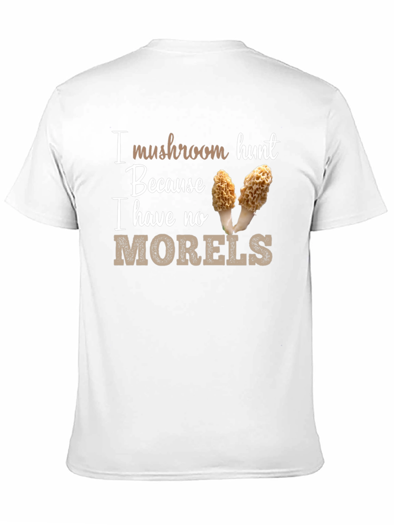 Black Mushroom Hunt T-Shirt - 'No Morels' Pun Tee view 11