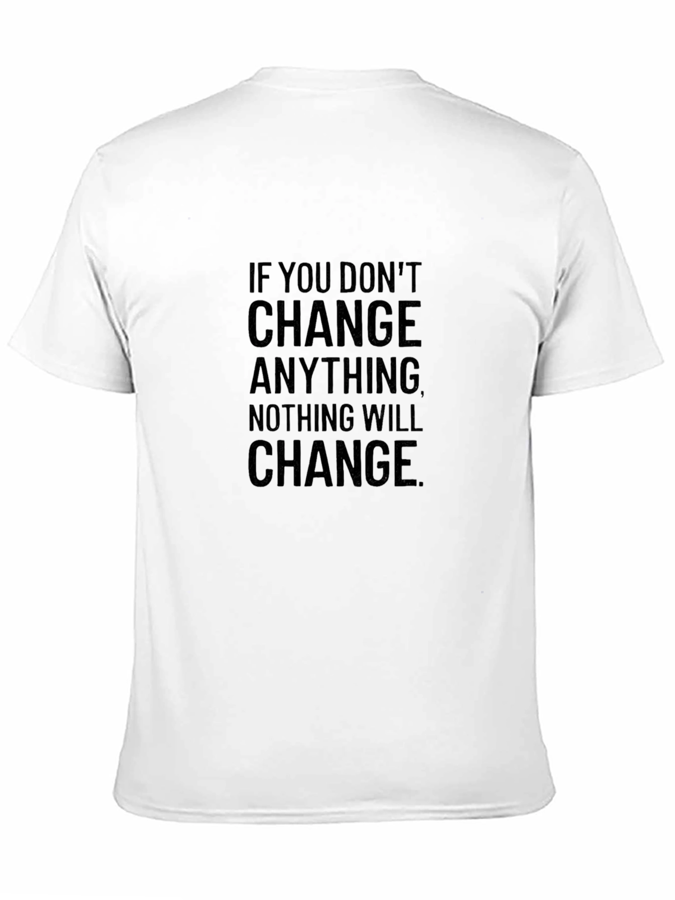 Black Change Motivational Graphic Tee - Black view 11